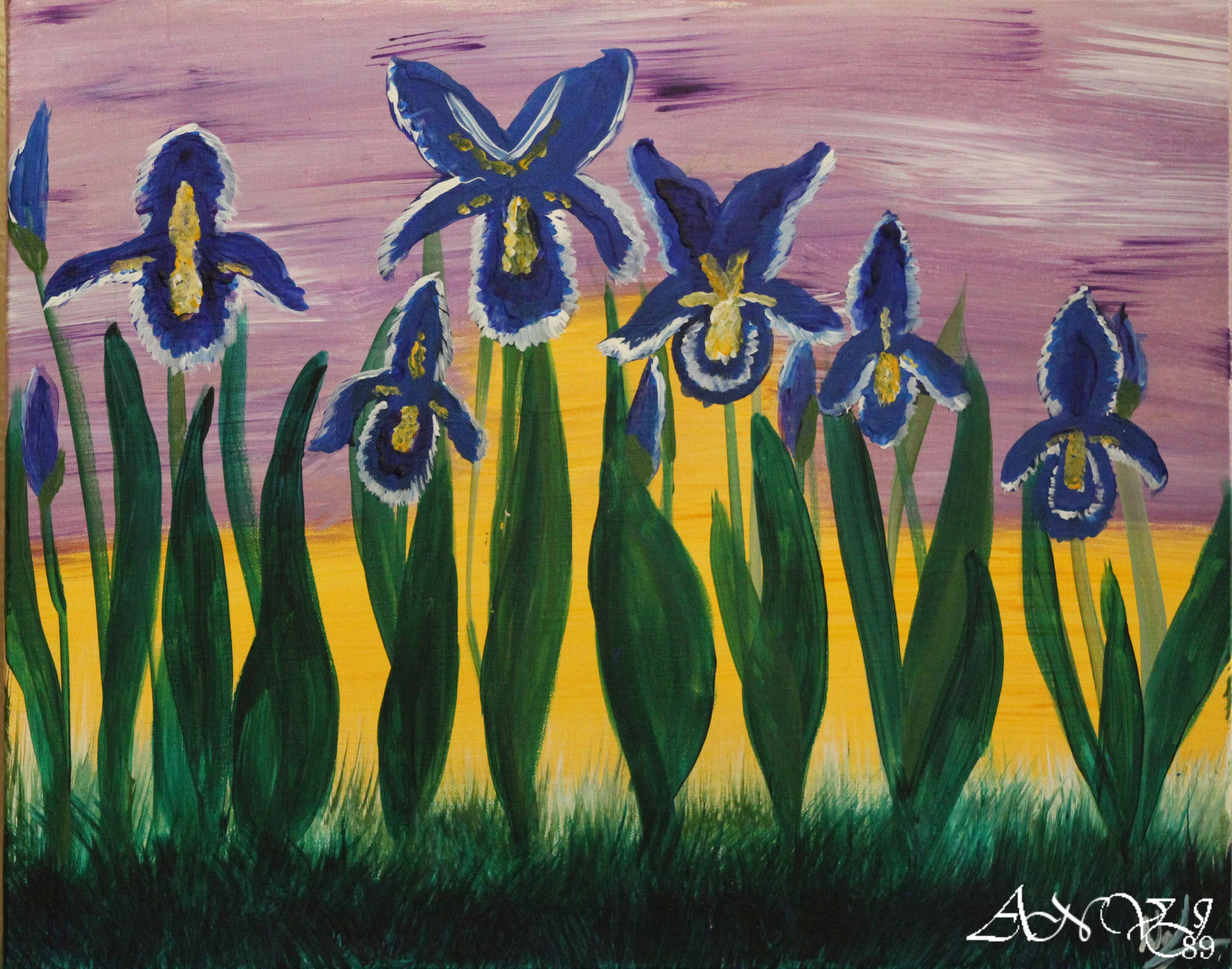 Iris'Painted with Kappa Kappa Gamma Alumni&nbsp;At Fly Dragon Studios, Spring 2015Acrylic on canvas