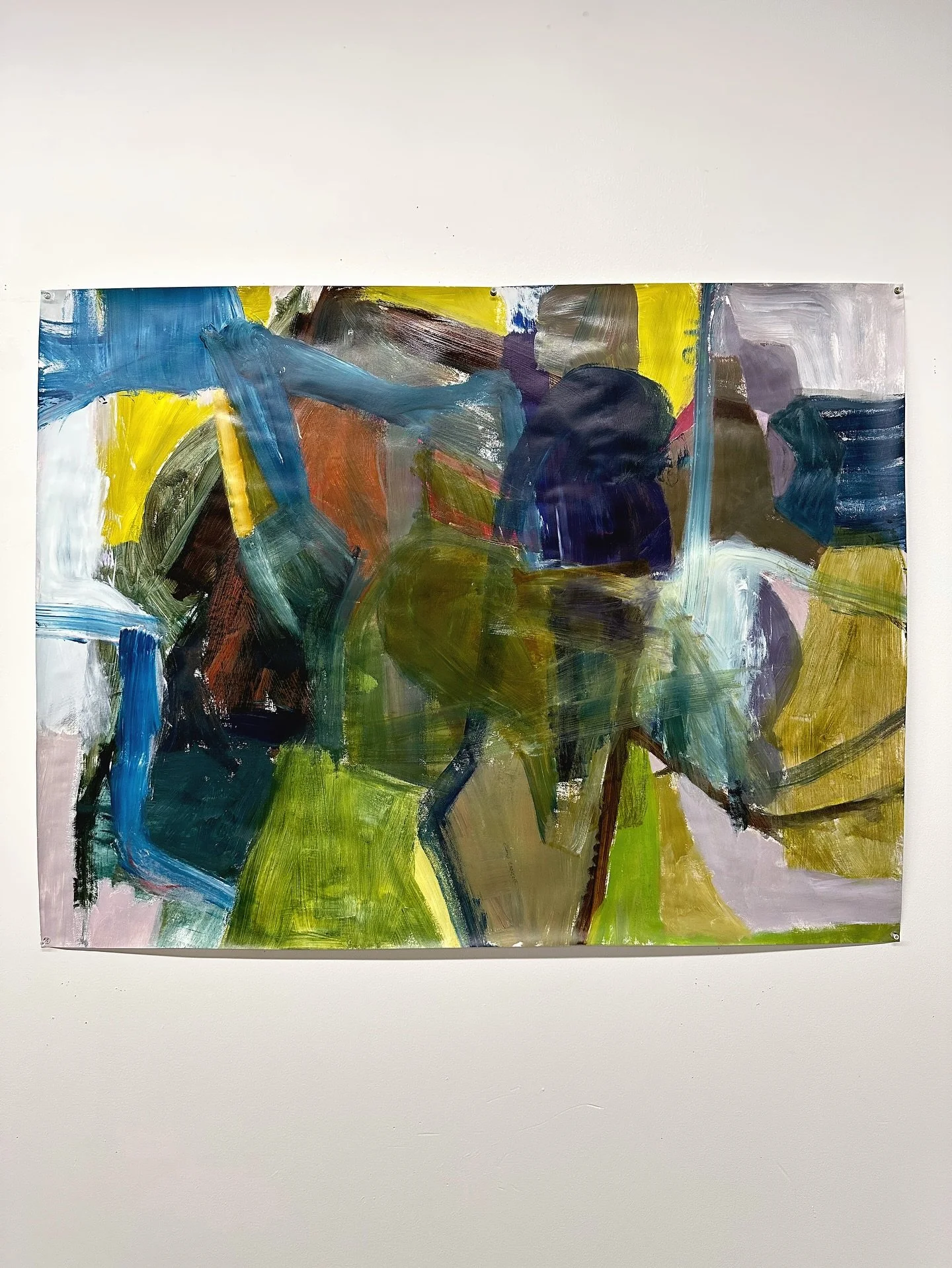 This color palette is wild. It&rsquo;s super awkward and I love it. I&rsquo;m enjoying the looseness and freedom in this piece, especially when compared to some of the previous paintings. There&rsquo;s a juiciness to the lines that is just delicious 