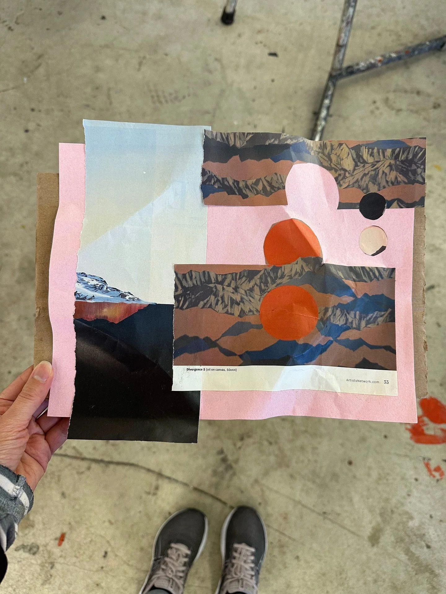 This is my collage for my materials class. The next step was to paint this. Let me know if you want to see the finished painting! It&rsquo;s been awhile since I&rsquo;ve painted a still life in oils so this was good practice ☺️

#abstractart #collage