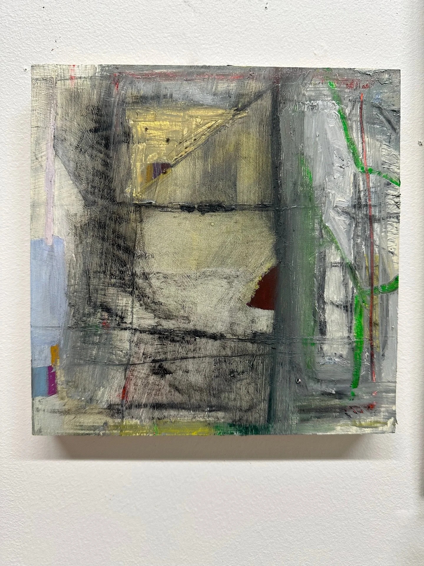 This was a hard piece to find. I am really enjoying the bright colors in the most awkward places peeking through this dirty atmosphere. It&rsquo;s messy but orderly. The rule of thirds is clear but not overly apparent. The lines blur into the backgro