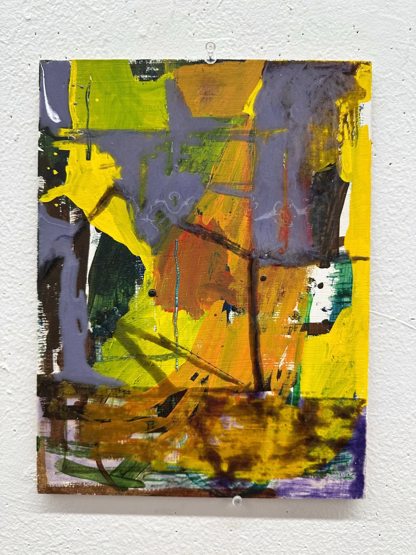 Be a star 🌟 This piece started out with egg oil emulsion and I thought how could I possibly ruin it further so I decided to try resin. The result was this spectacular star-studded explosion that I absolutely love. The purple is the resin and you can