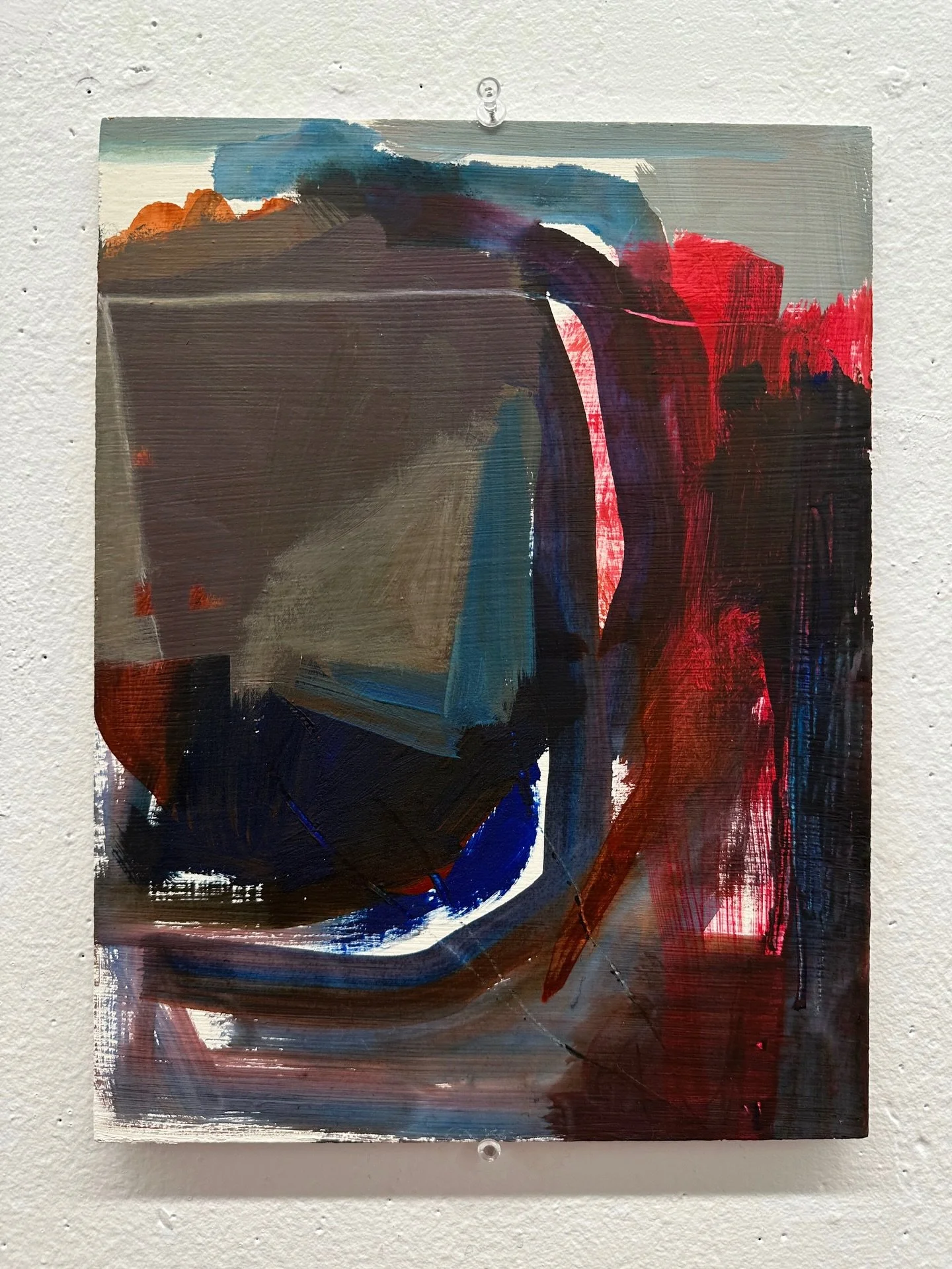 Working with acrylic dispersions and Ultra 65. This piece feels bold, fresh and I&rsquo;m enjoying that little line at the top. Another piece from my materials class, 12x9in on panel.

#abstractpainting #acrylicpainting #abstractart #saicptdw #abstra