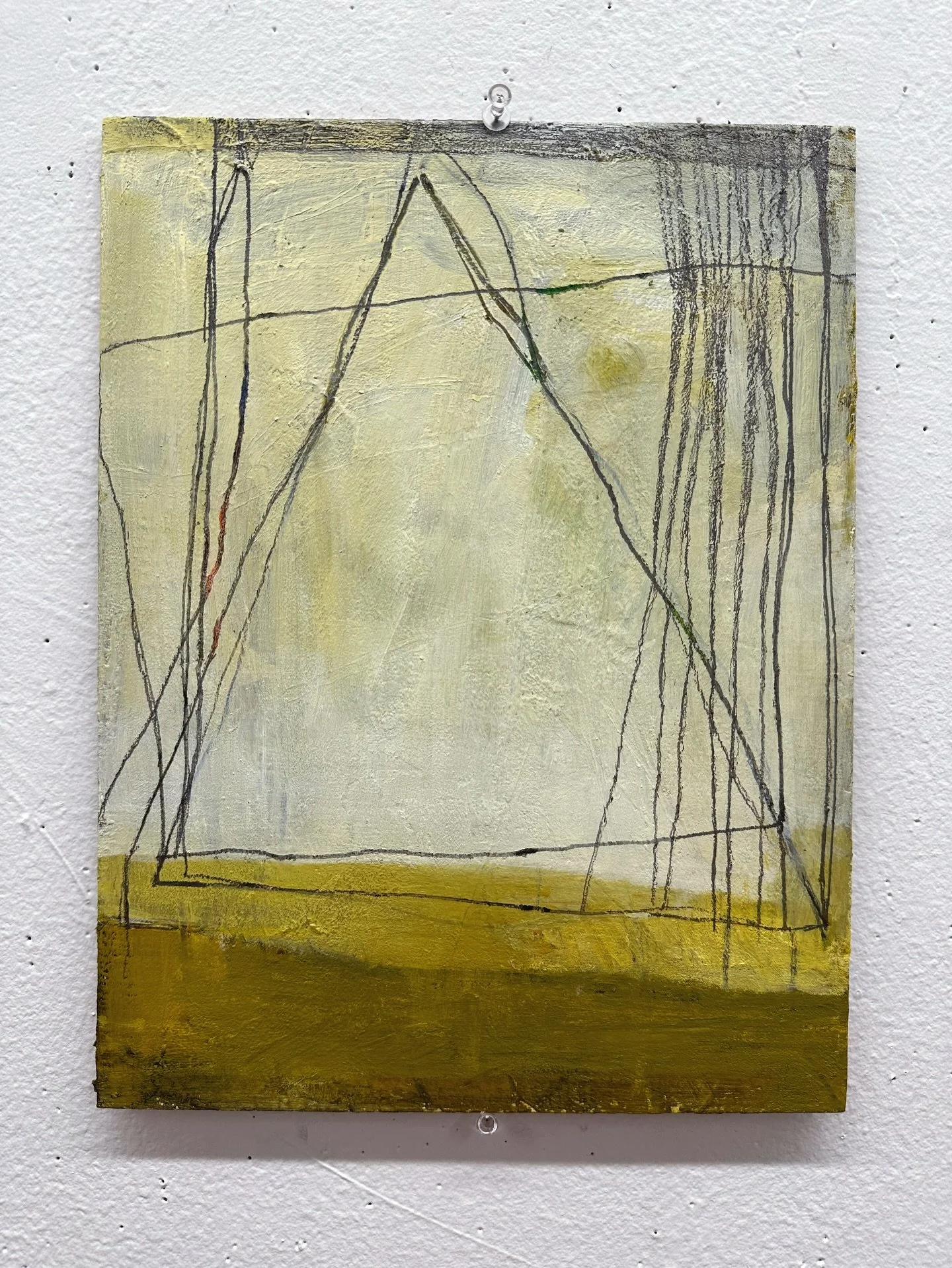 This is one of my favorite paintings from this semester. We were talking about this piece in critique and @noelle_africh goes, &ldquo;you approach your work with such curiosity, it&rsquo;s as if you&rsquo;ve never drawn a triangle before&rdquo;. I th