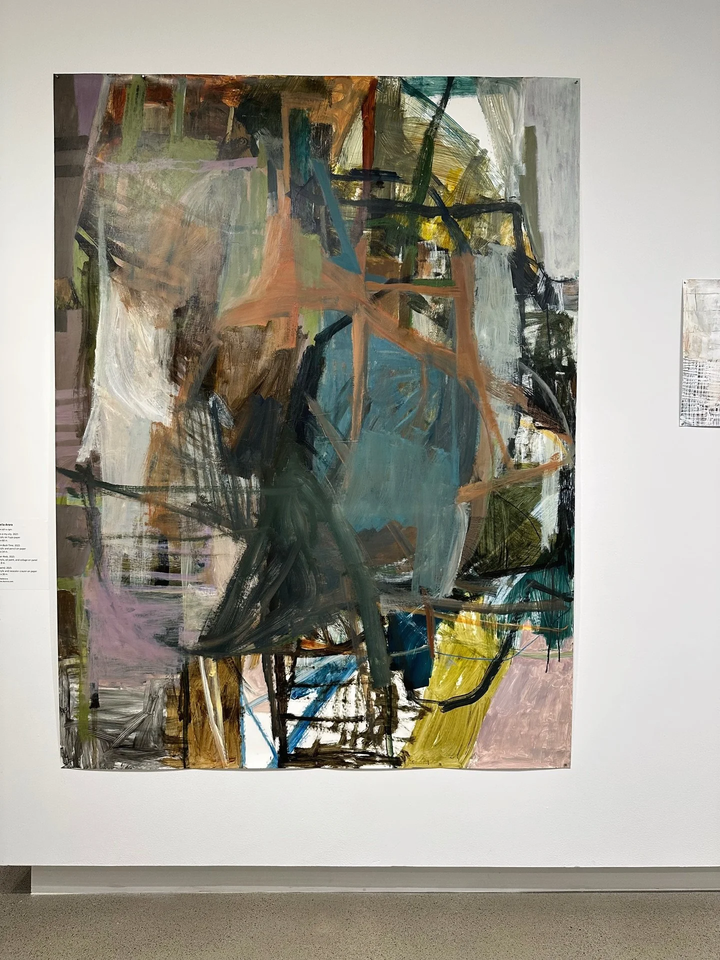 I&rsquo;m going to miss this wall! 😢 @saic_galleries 

#saic #saicpaintinganddrawing #saicgalleries #chicagoart #chicagoartist