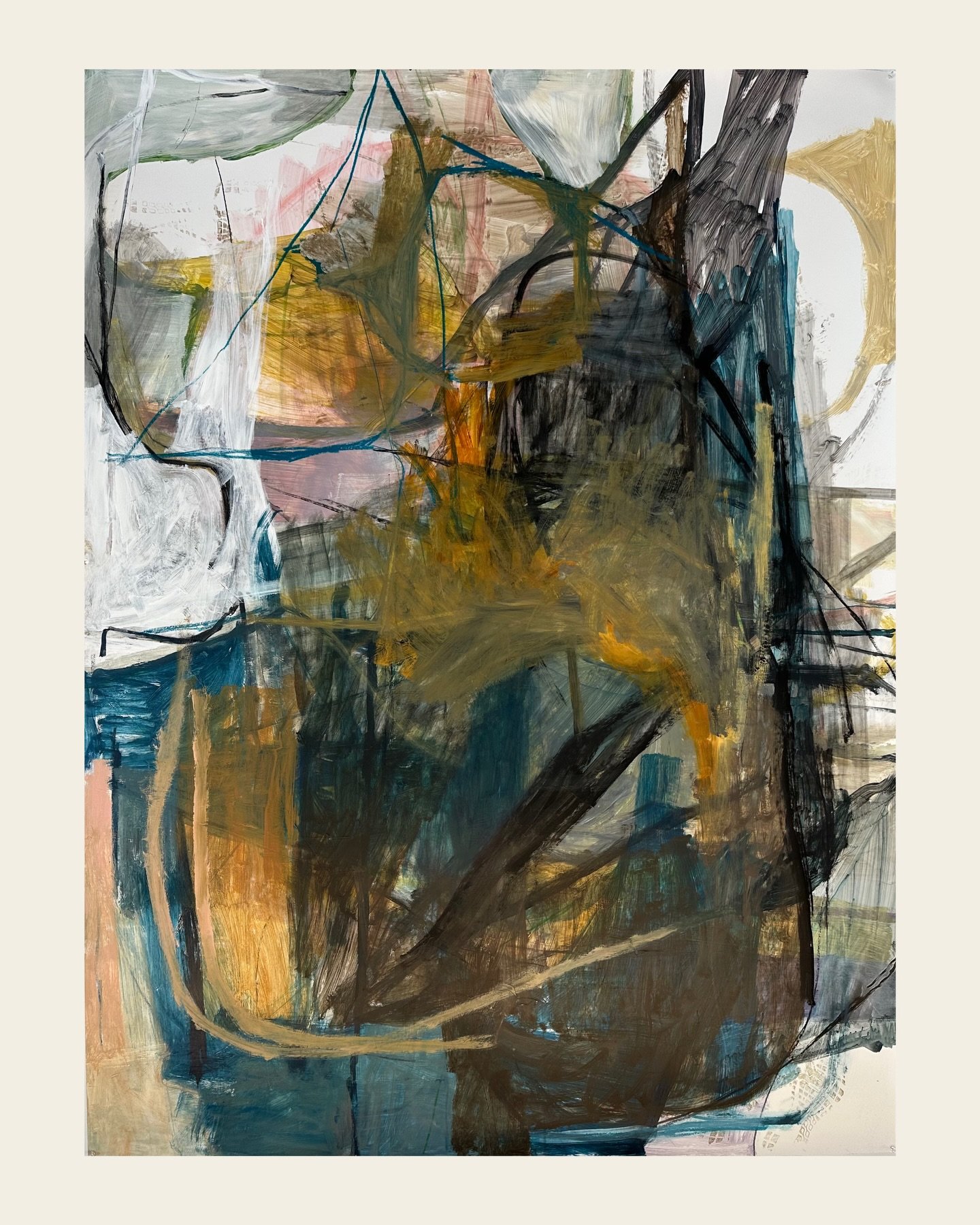 I hope this painting is awkward enough xo 

80x60 in

#abstractpainting #abstractart #abstractexpressionism #artschool #acrylicpainting