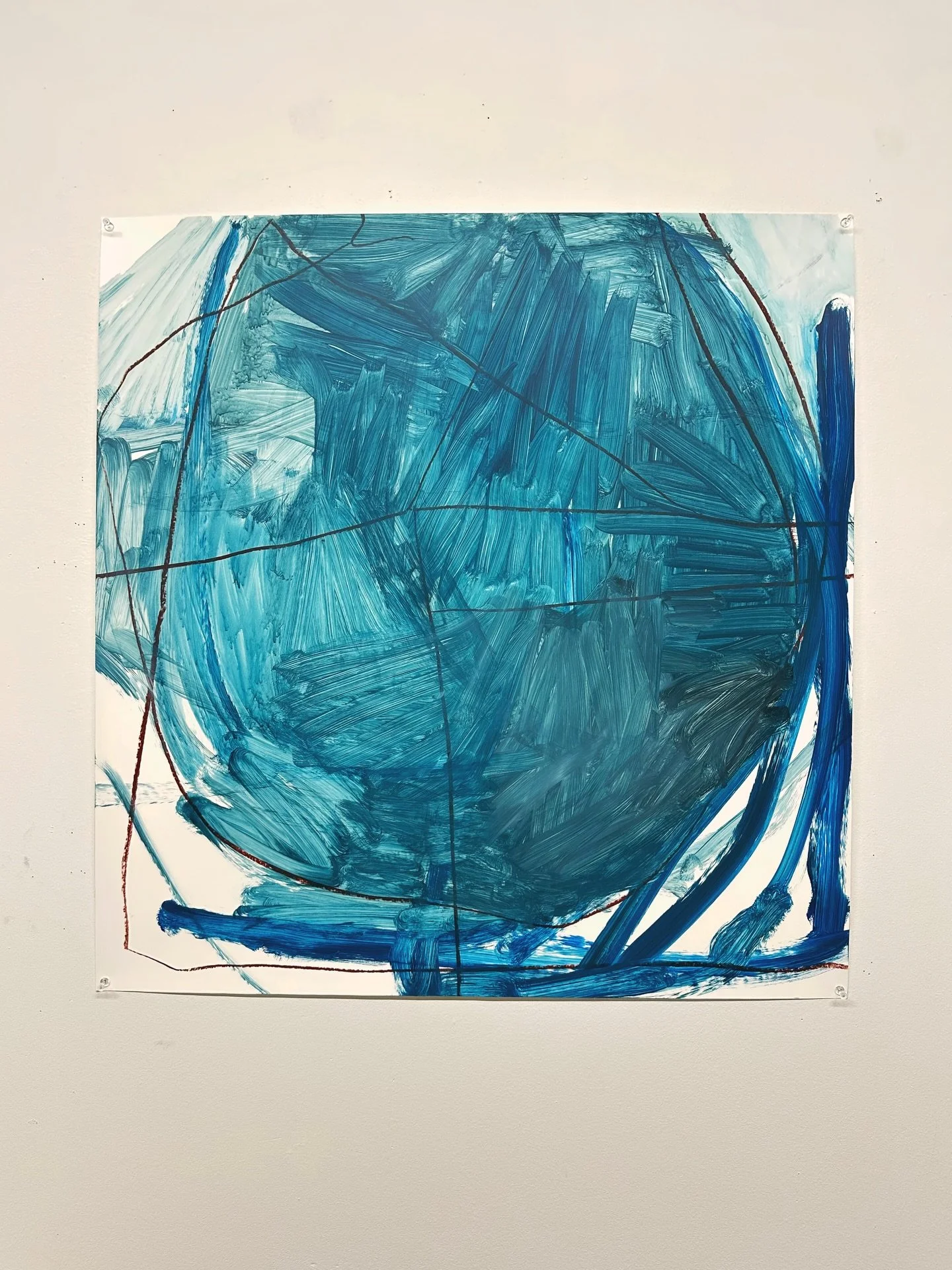 This piece is so simple and so me. I wouldn&rsquo;t add anything else 🐳

#abstractart #abstractpainting #abstractartist #acrylicpainting #markmaking