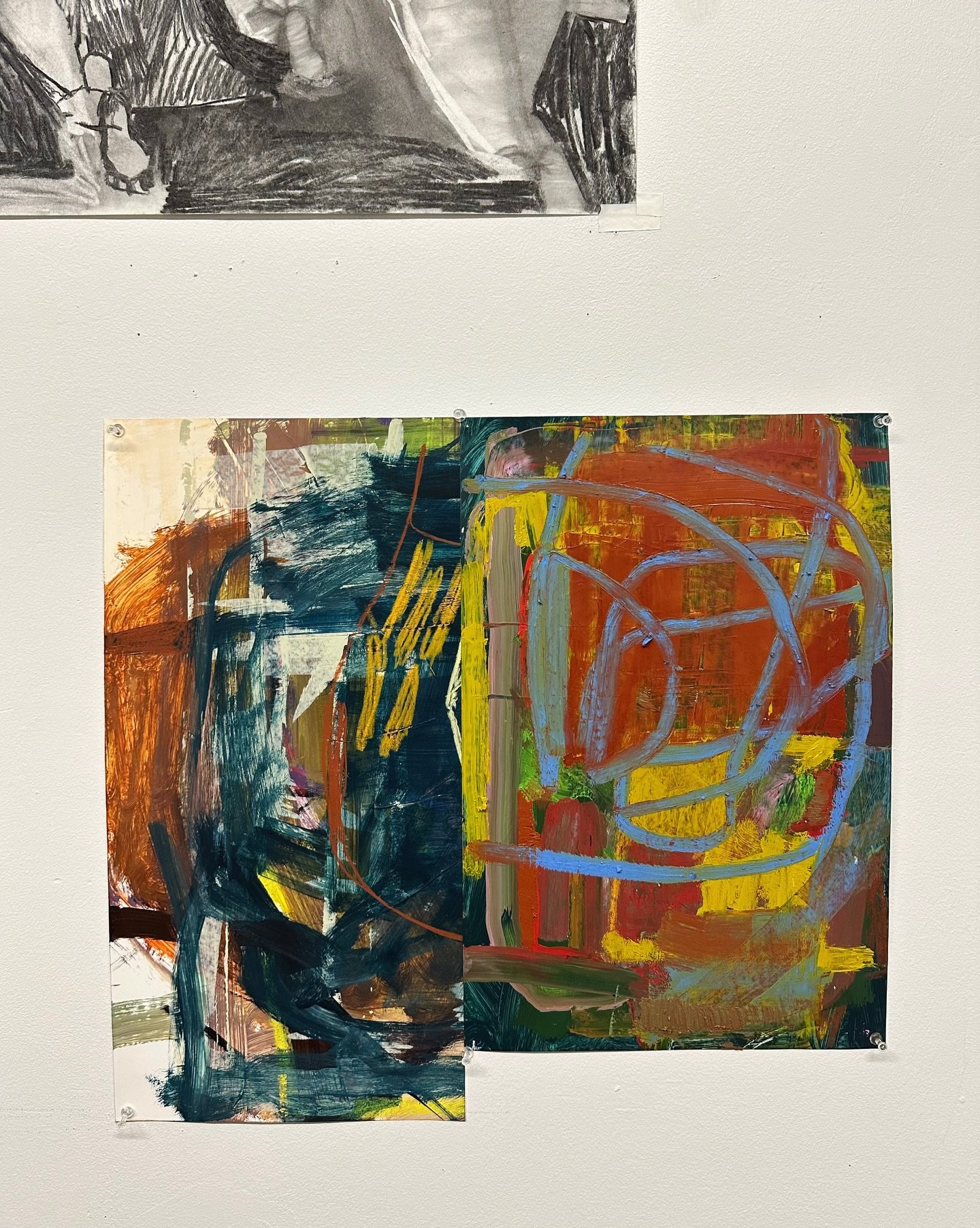 Like what?! How does this painting even fit together but it does 😌

#saic #saicptdw #abstractpainting #chicagoart #artstudio