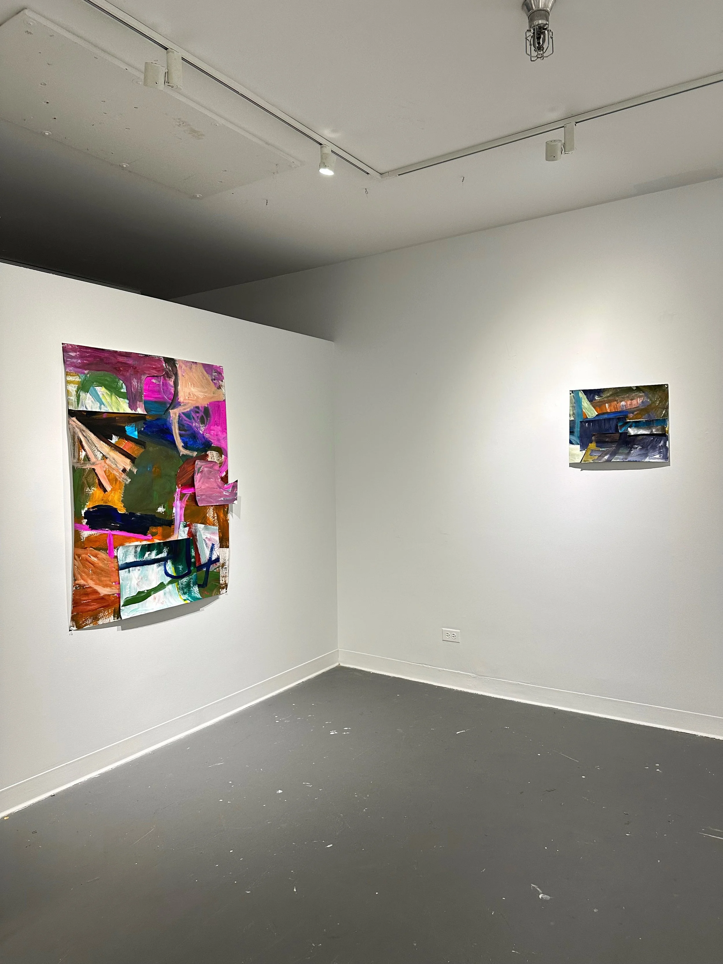 Here I am ☺️ Final crit from left to right. I really love this body of work. It&rsquo;s fun, free, and totally me. It&rsquo;s like I&rsquo;m working with different pieces to solve the same puzzle, which is to show you how I see the world. I hope that