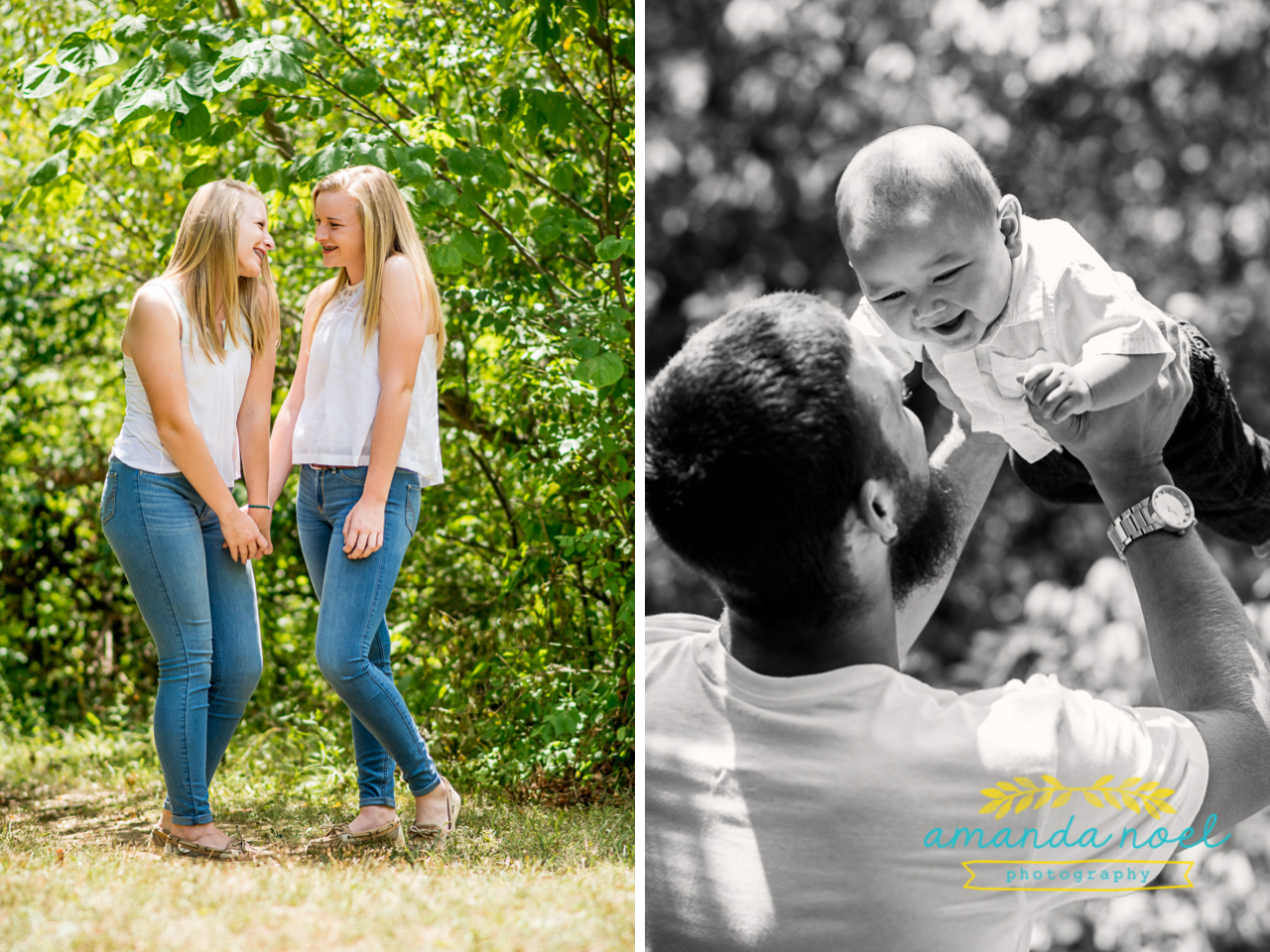 Springfield OH Lifestyle Family Photographer | Amanda Noel Photography | mom and extended family teenage twin girls adult children