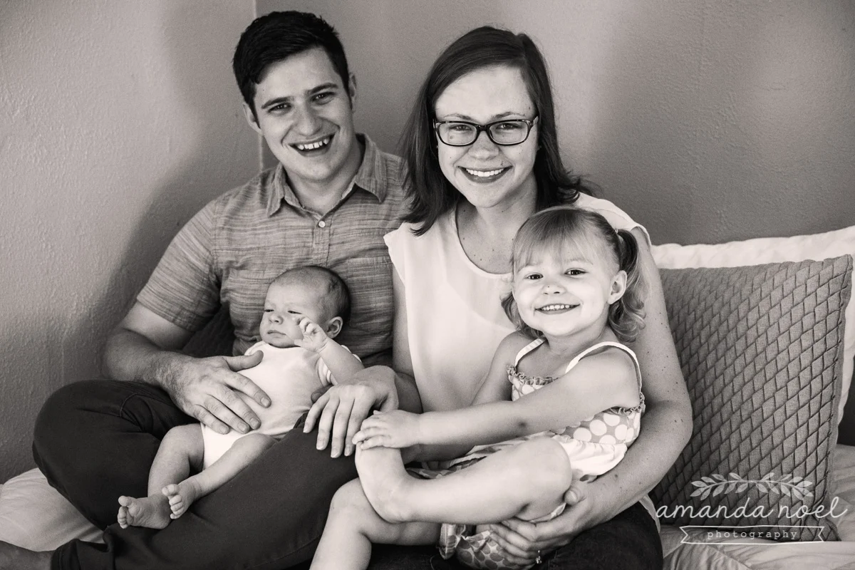 Springfield OH Lifestyle Newborn Photographer | Amanda Noel Photography | baby boy sister in home session