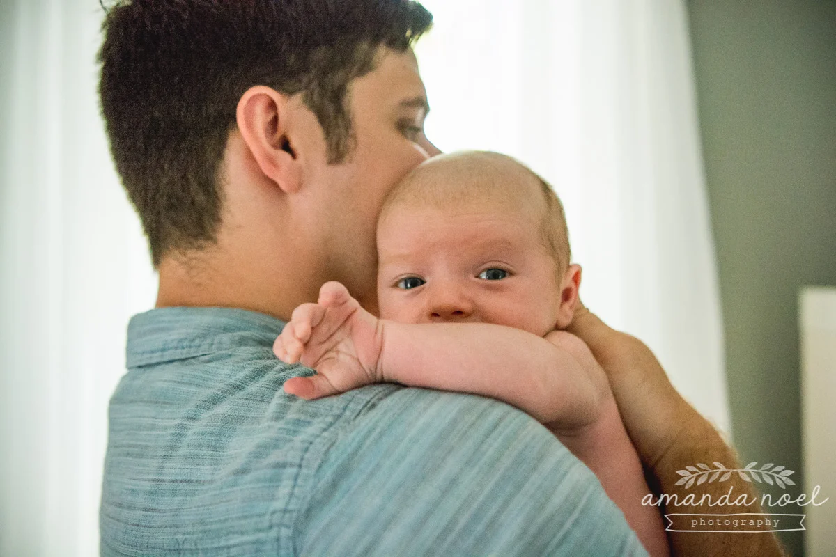 Springfield OH Lifestyle Newborn Photographer | Amanda Noel Photography | baby boy sister in home session