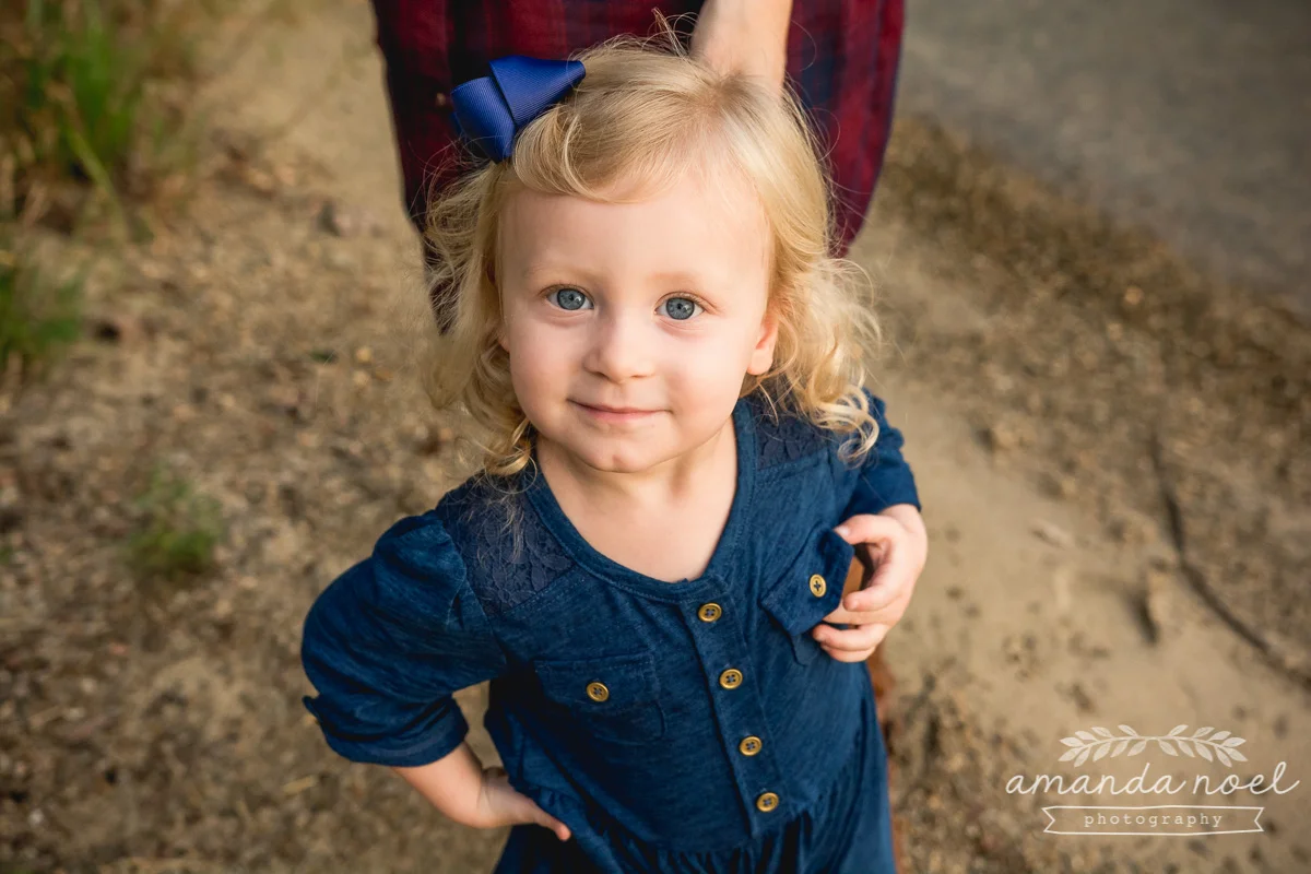 Springfield OH Lifestyle Maternity Family Photographer | Amanda Noel Photography | sunset beach maternity session with toddler sister