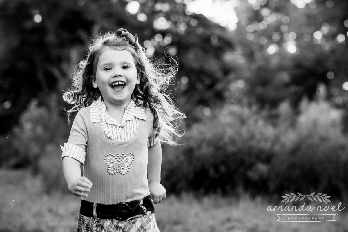 Springfield Lifestyle Family Photographer | Amanda Noel Photography | sunset session with twin sisters four years old