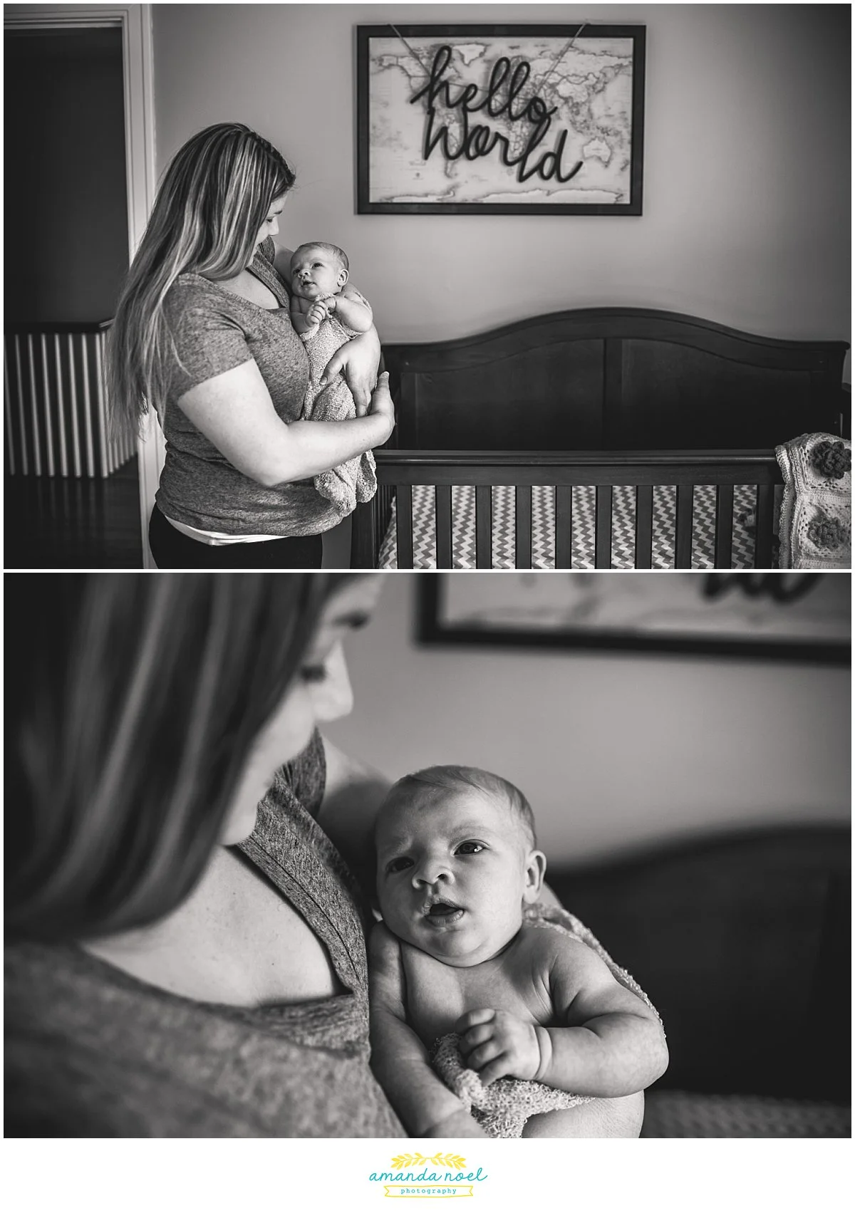 Springfield Ohio in home lifestyle newborn photography baby girl | Amanda Noel Photography