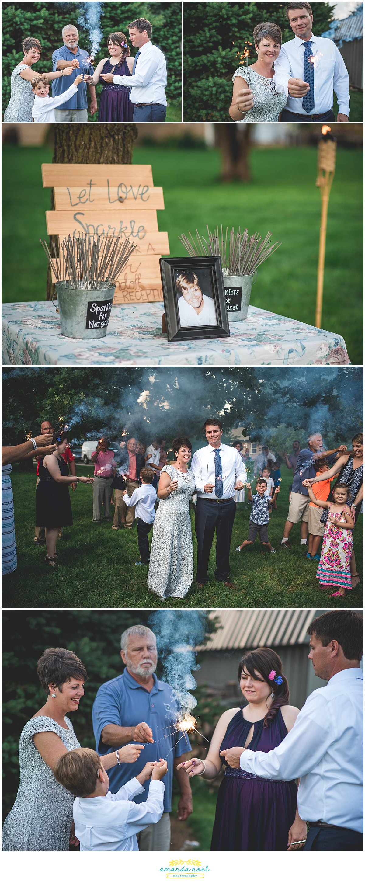 Intimate ohio backyard summer wedding