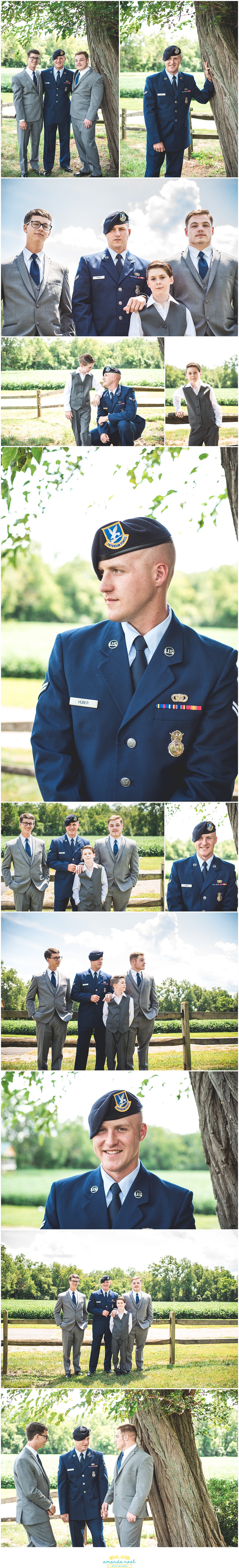 Springfield Ohio Wedding groom and groomsmen portrait