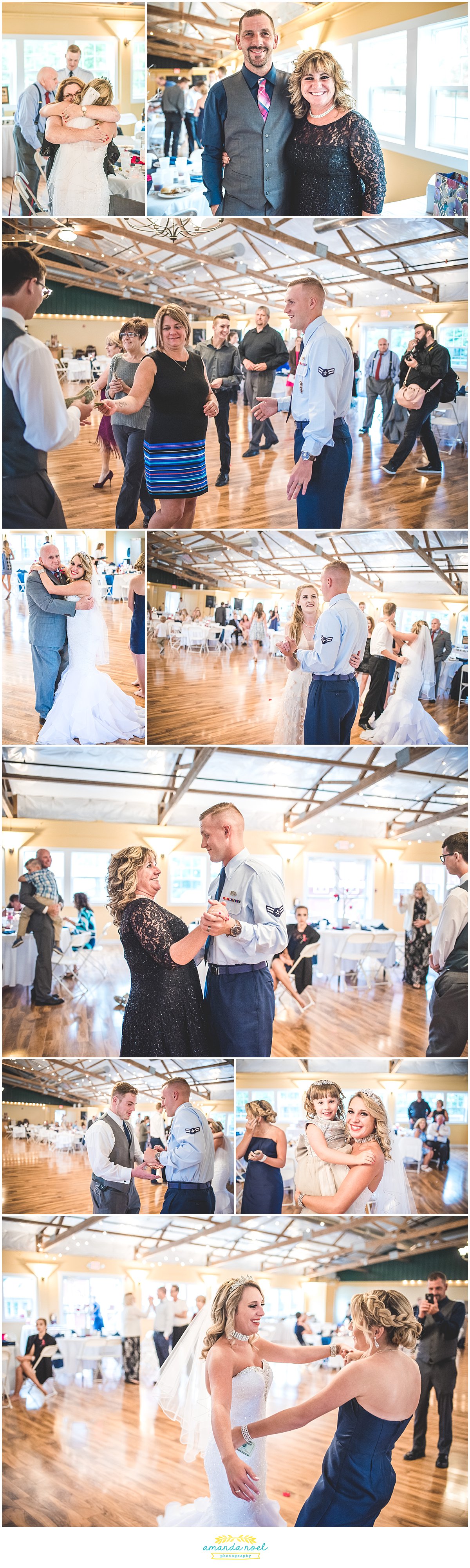 Springfield Ohio wedding candid reception dancing