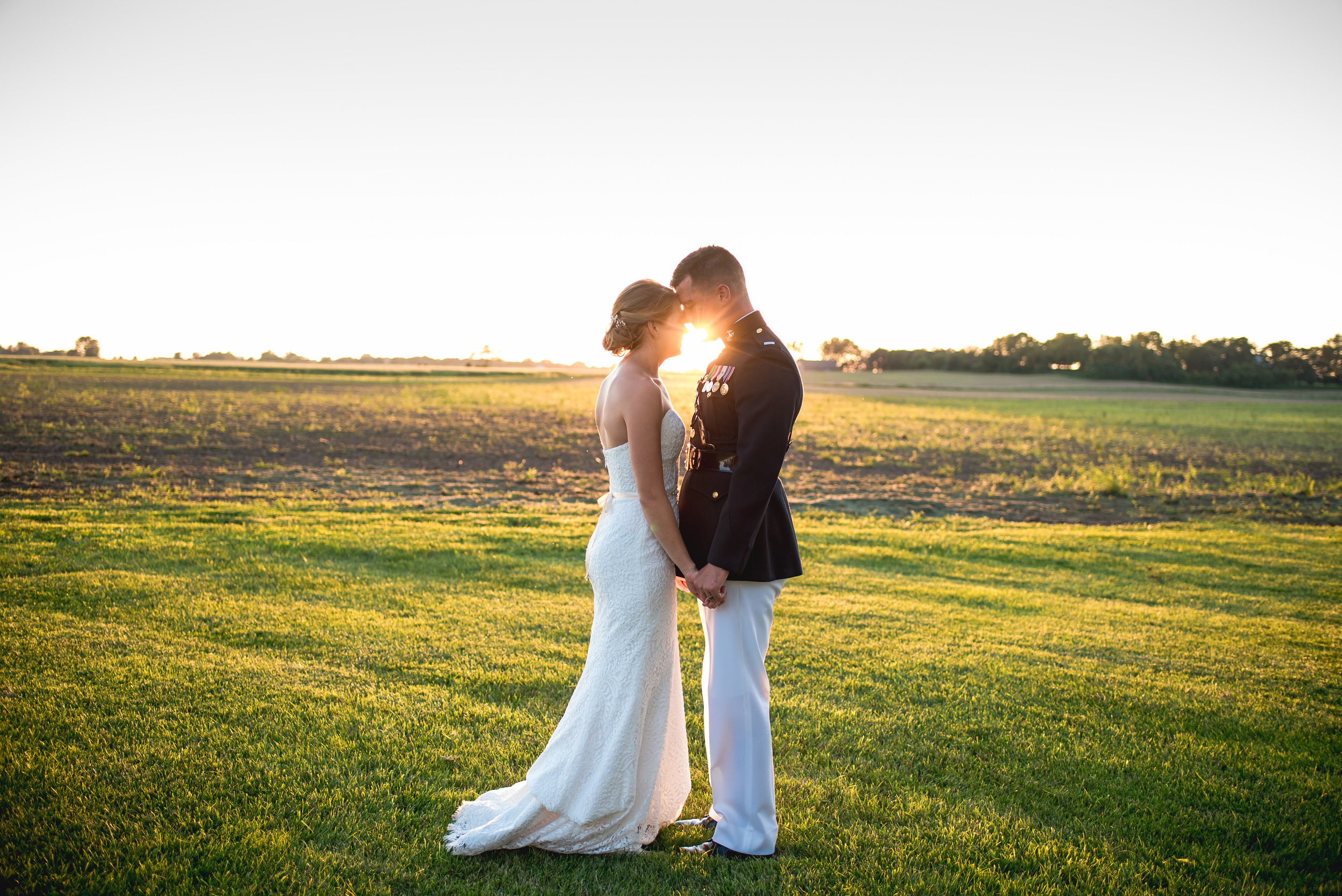 Columbus Ohio Wedding Photographer | sunset silhouette 