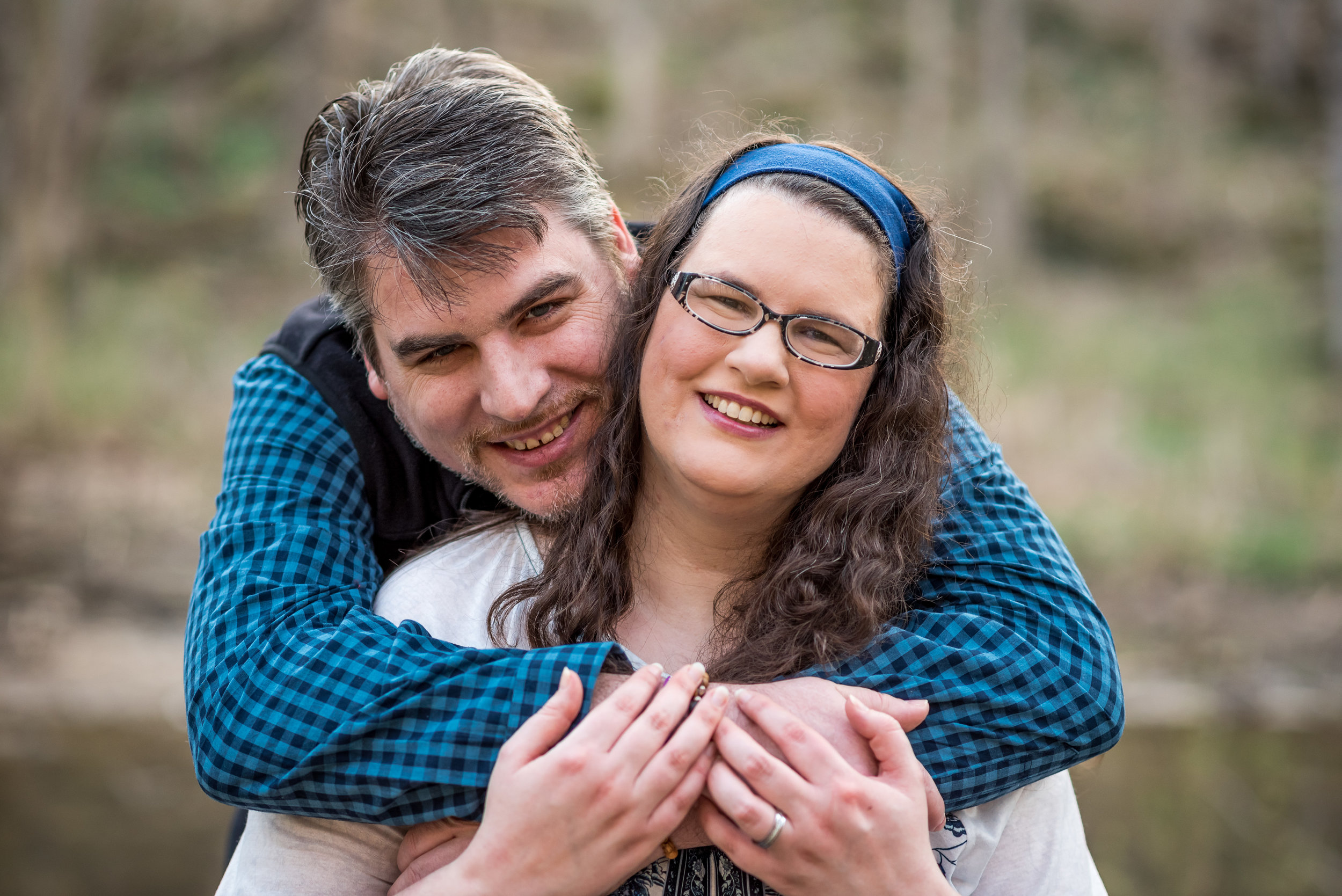 Dayton wedding photographer | Spring Engagement session in Glen Helen 