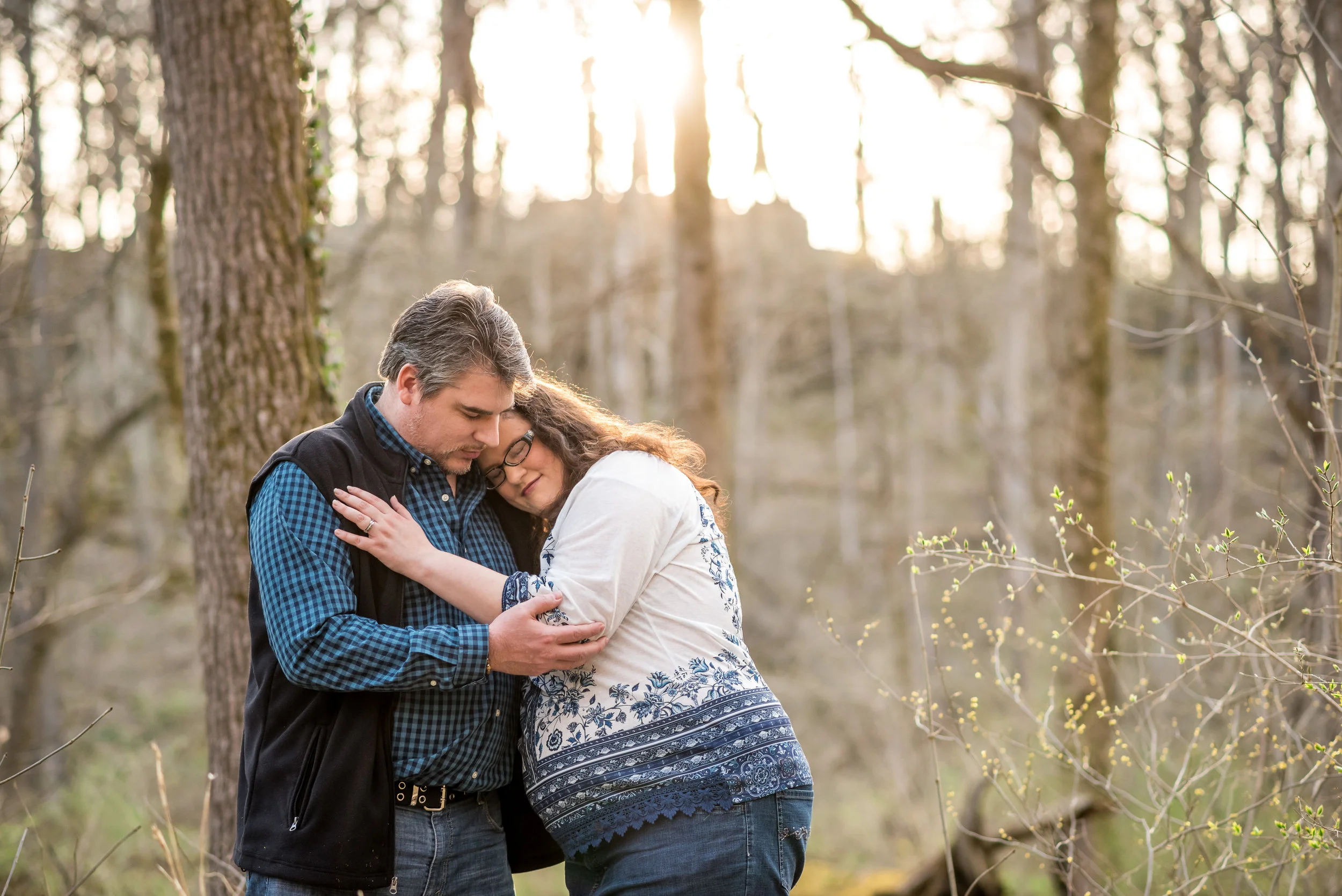 Yellow Springs wedding photographer | Spring Engagement session in Glen Helen