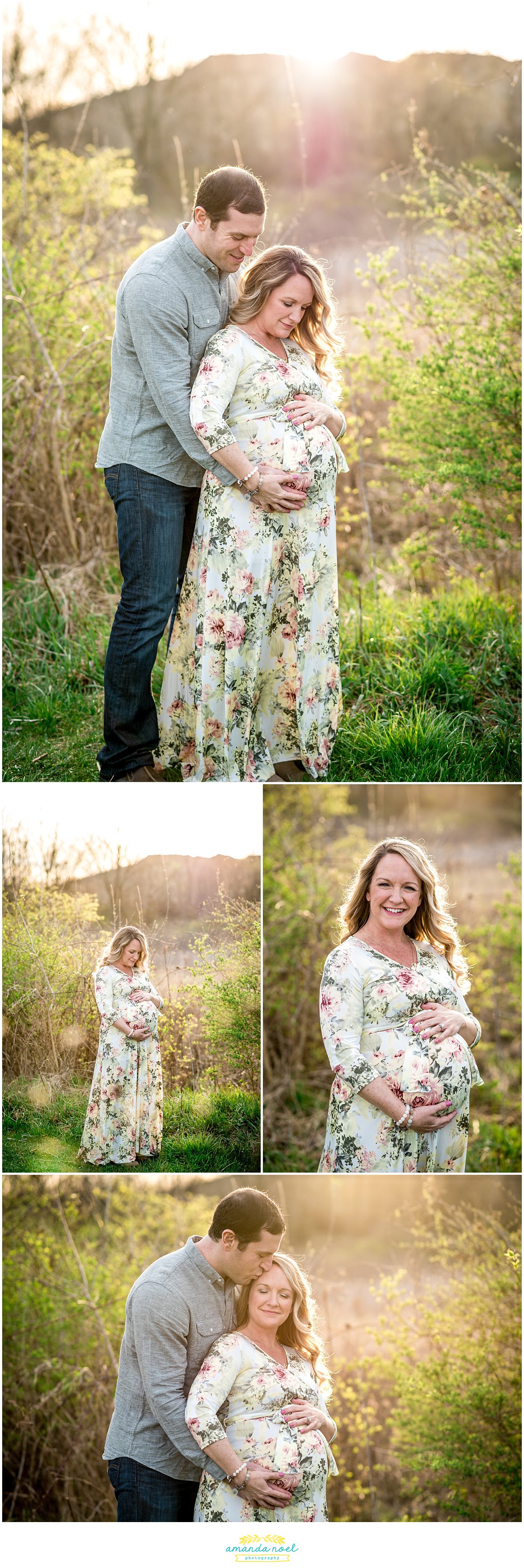 Dayton Ohio maternity photographer | Amanda Noel Photography | Spring sunset maternity session