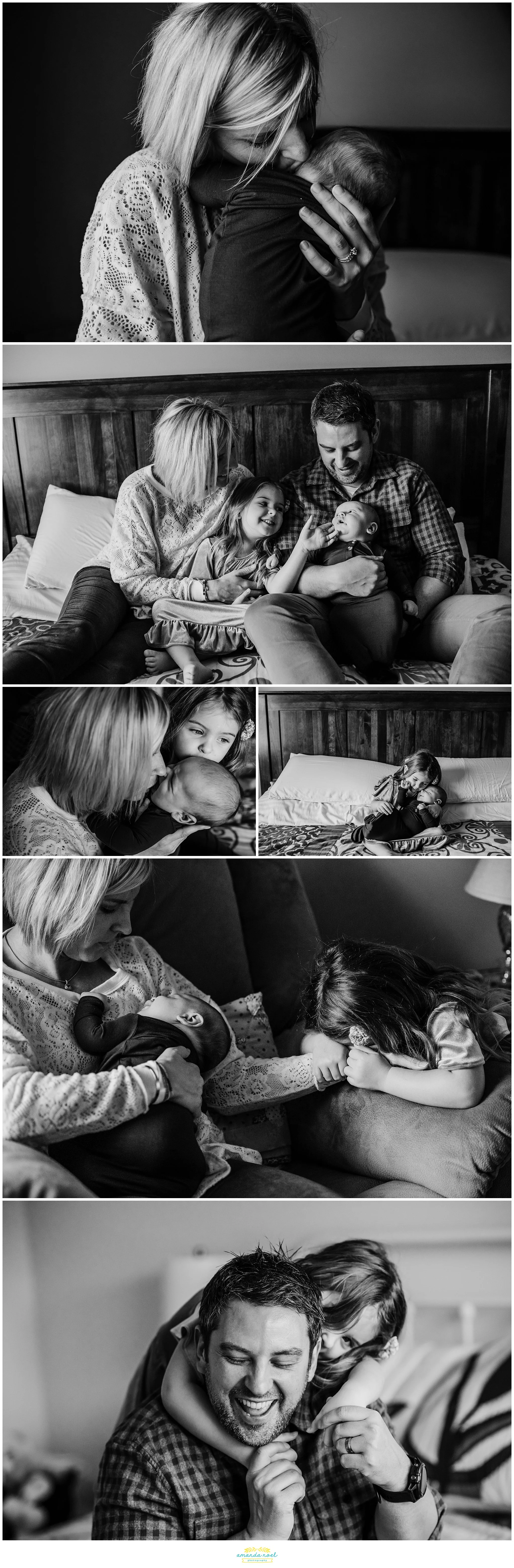 Dayton Ohio Newborn Photographer | Amanda Noel Photography | emotional black and white images