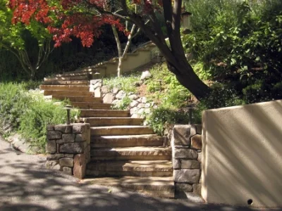 Marin County stone stairs