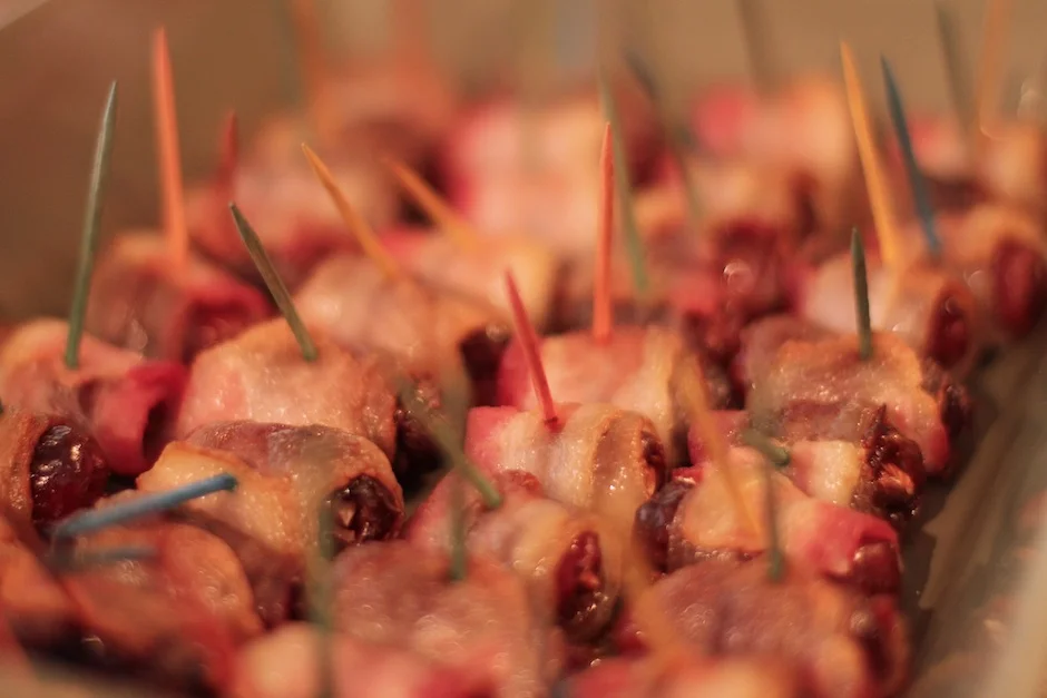 Bacon-Wrapped Almond-Stuffed Dates