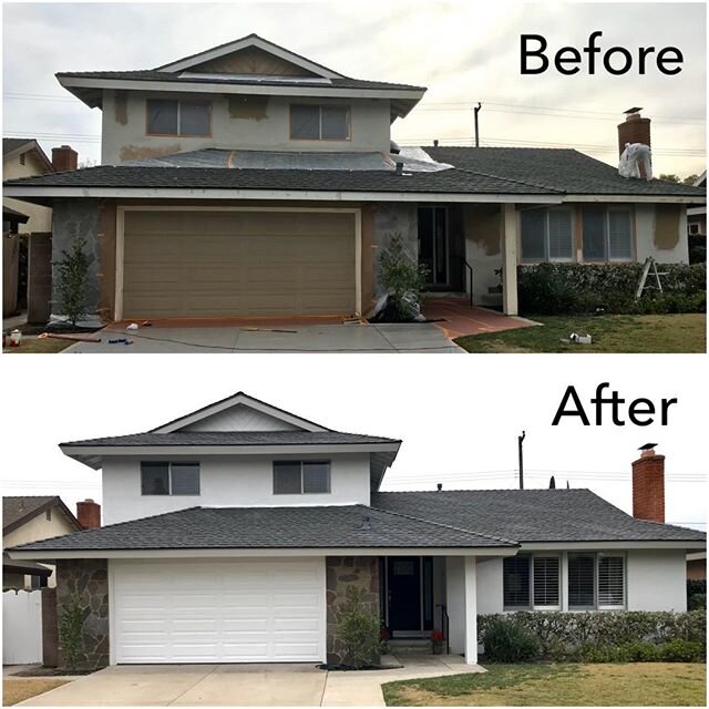 Before &amp; After exterior painting in Cypress CA