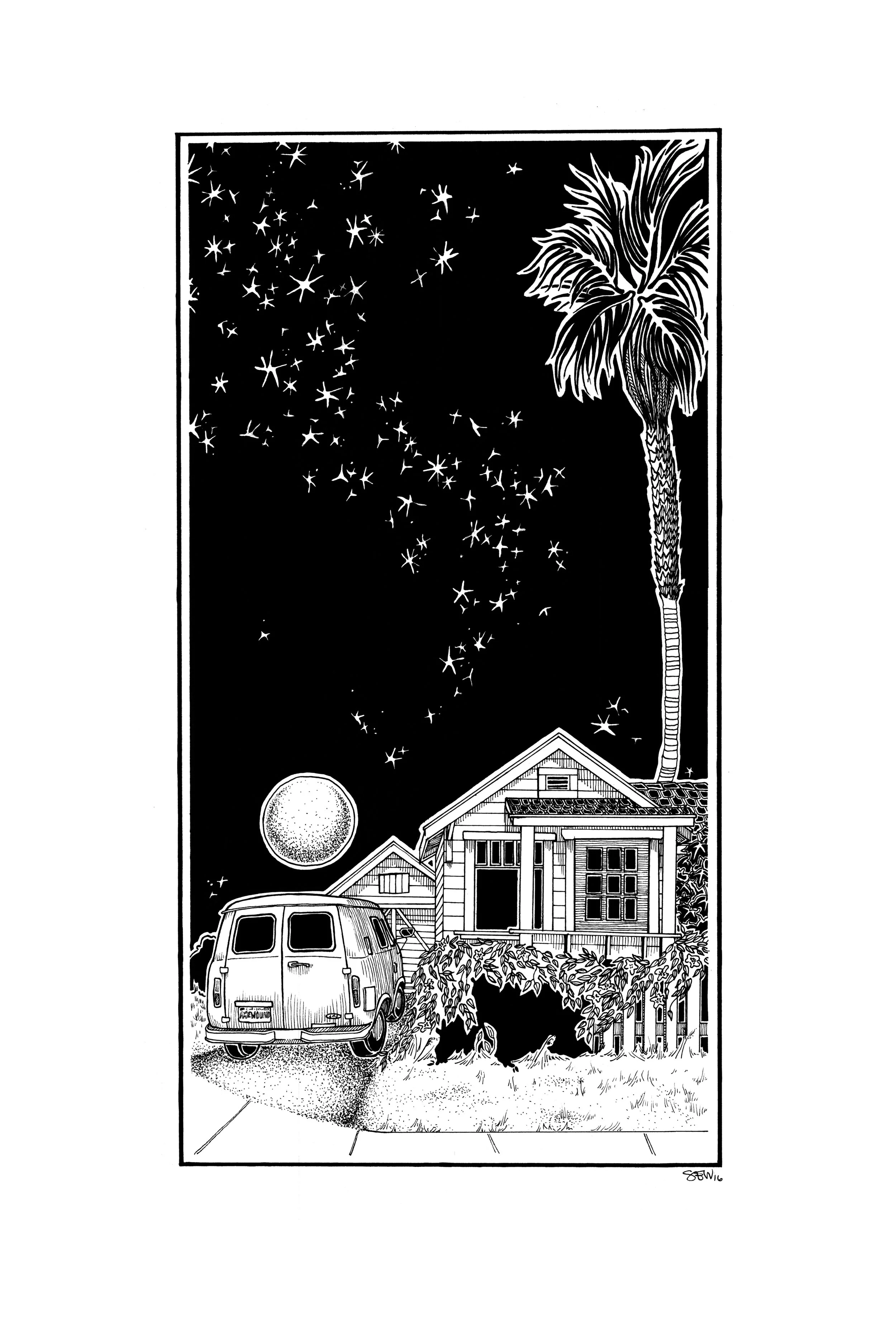11 Title: Delaware and Centennial Medium: India ink on bristol Dimensions: 14”x16” Date: 2016