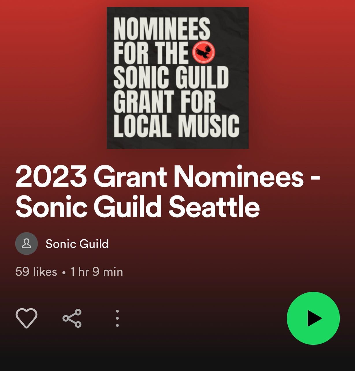 We&rsquo;re humbled and super stoked to be be nominated and featured among so many incredible artists. This grant would be a game changer for us, we&rsquo;d appreciate your support in voting for us! @sonicguildseattlewa