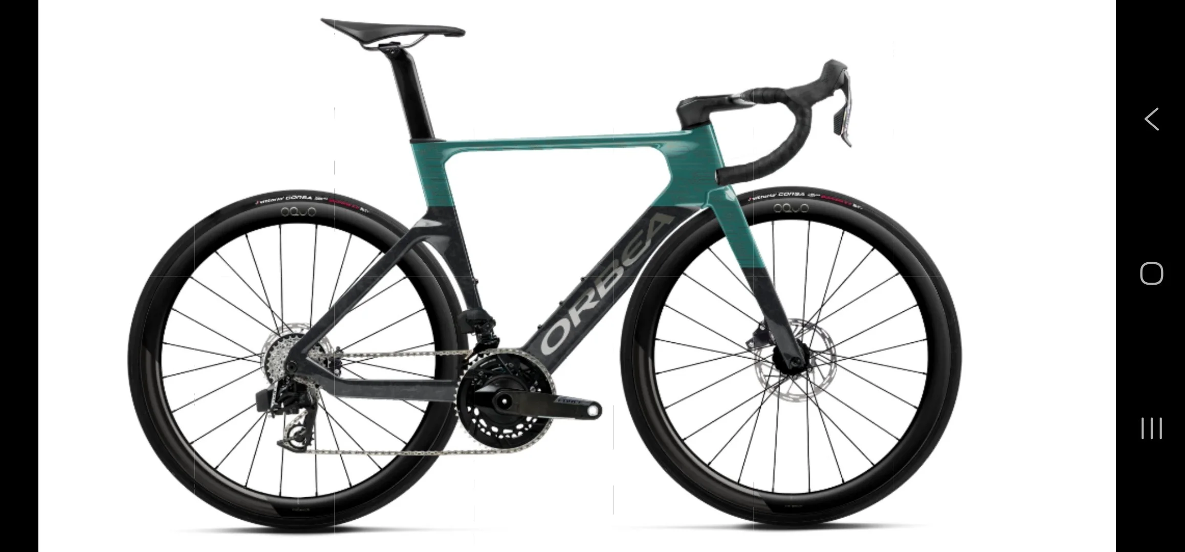   Orbea Orca Aero M21eLTD PWR. Force AXS. Jade/Grey Blue. 55cm. Ex Staff Bike. Excellent Condition. Sale price $8,499 was $12,499  