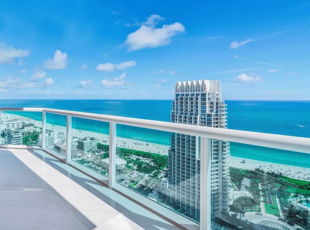 美国佛罗里达州迈阿密海滩3卧3卫特别设计建筑的公寓