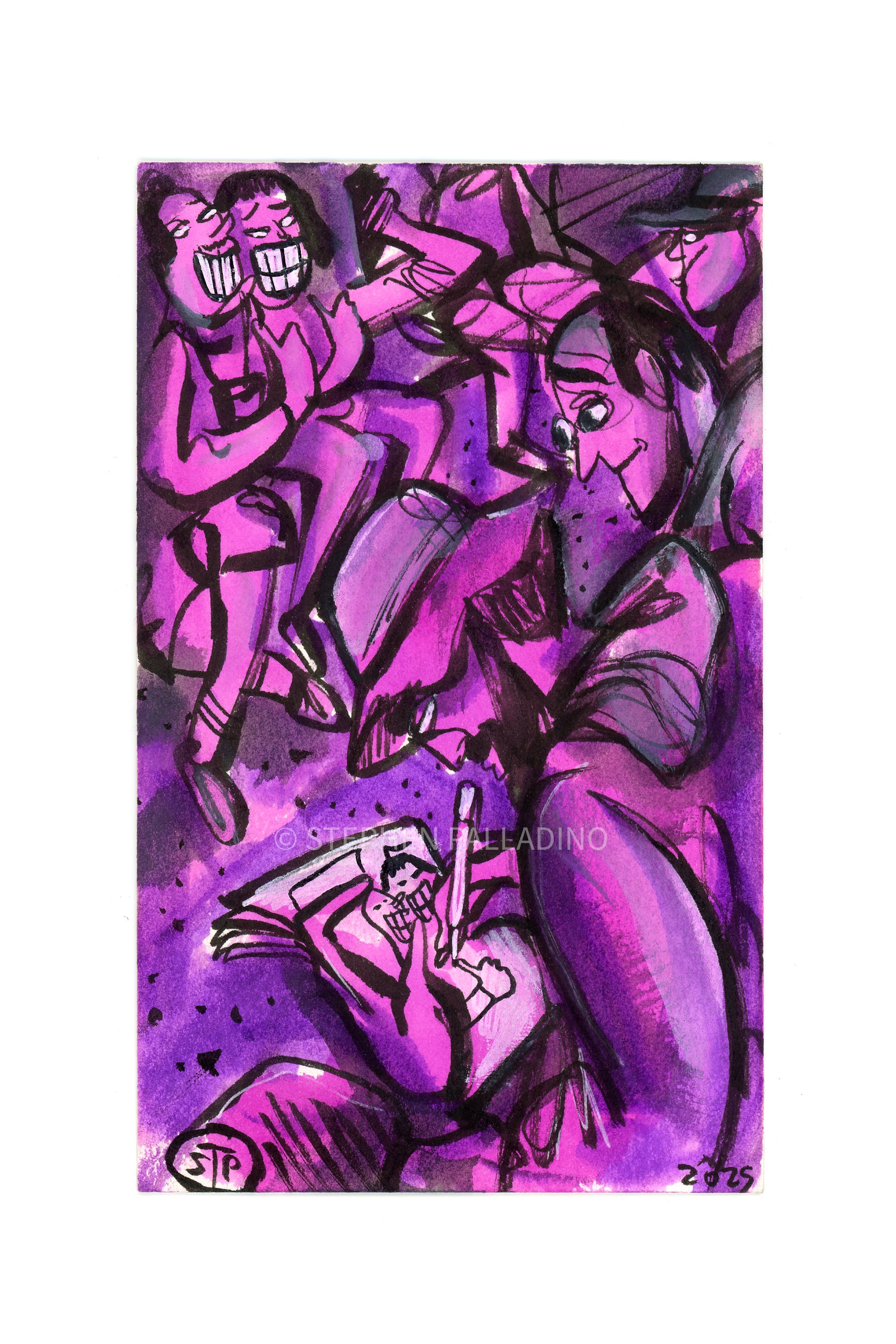 Drawing on Train