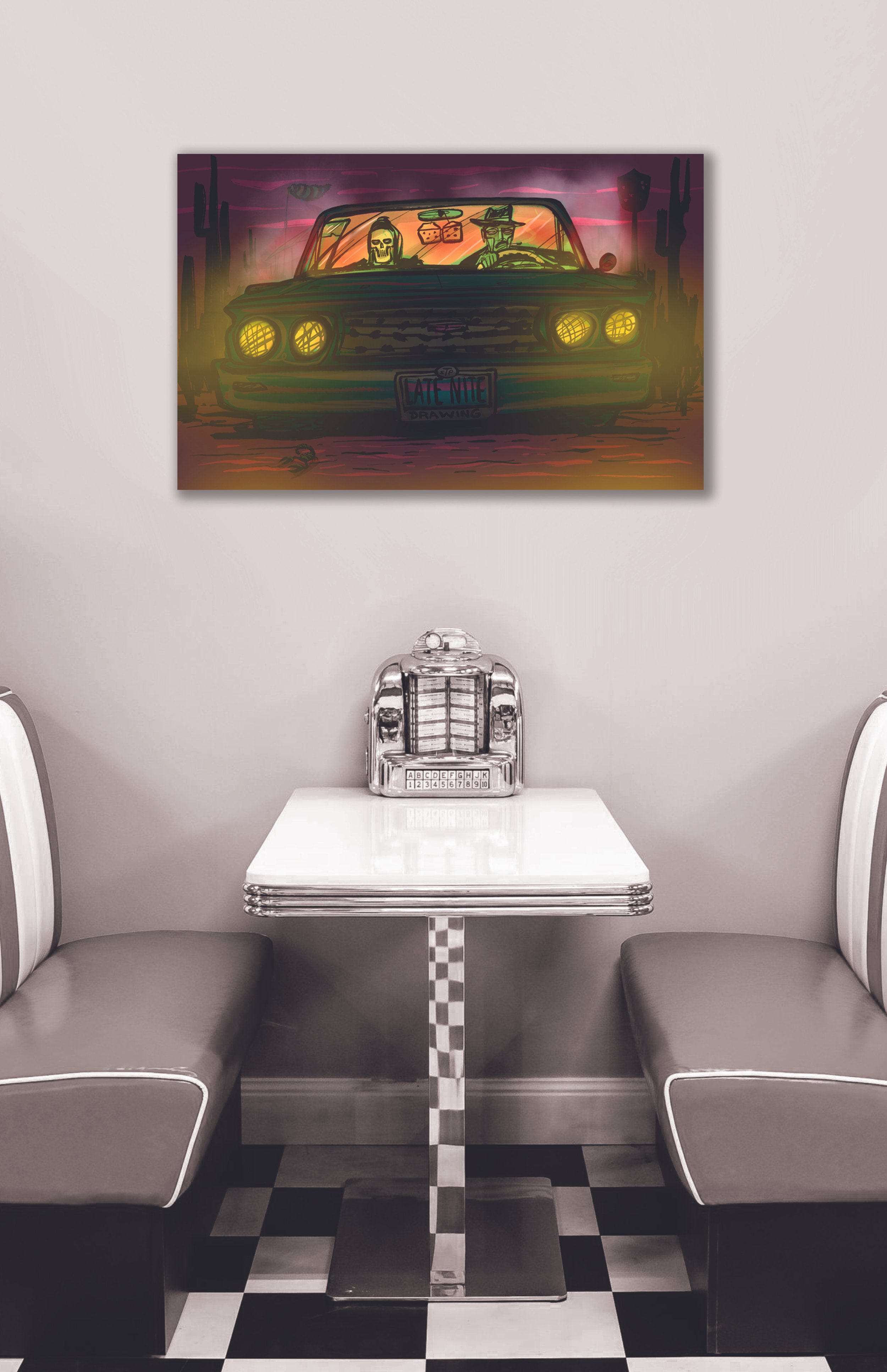 LATE NITE DRAWING POSTER