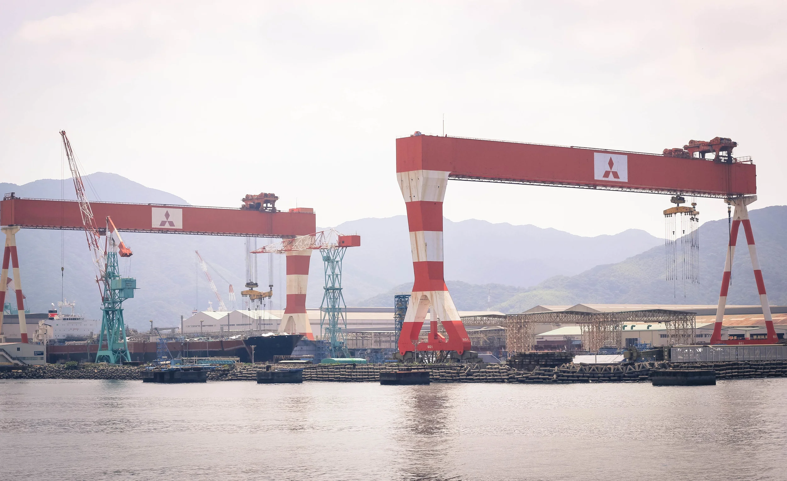 There is a large Mitsubishi presence in Nagasaki and the plant has a very interesting history, developed as Japan's first warship repair facility in the mid 19th century. 