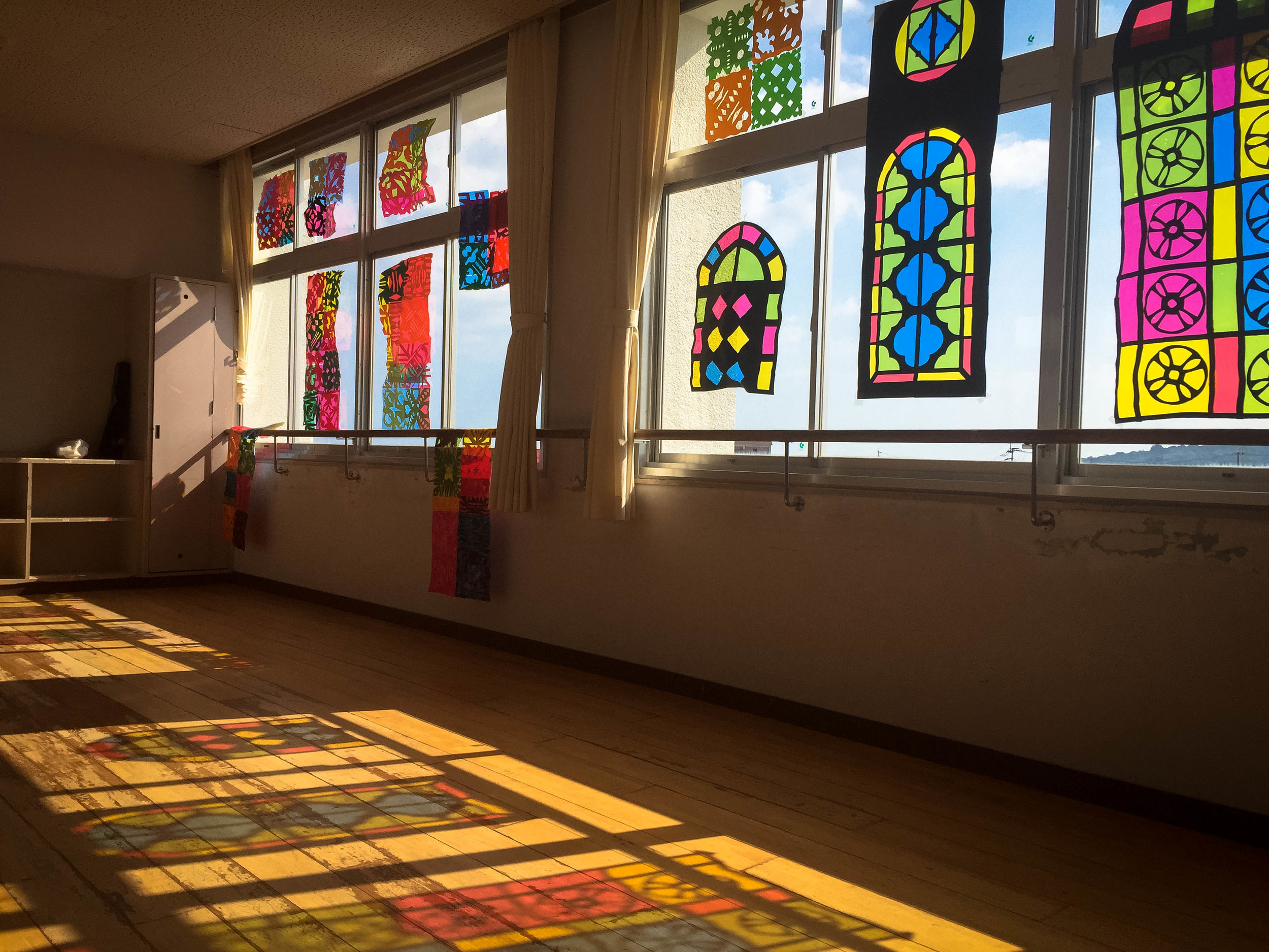 A classroom at my school decorated for the annual Culture Festival. 