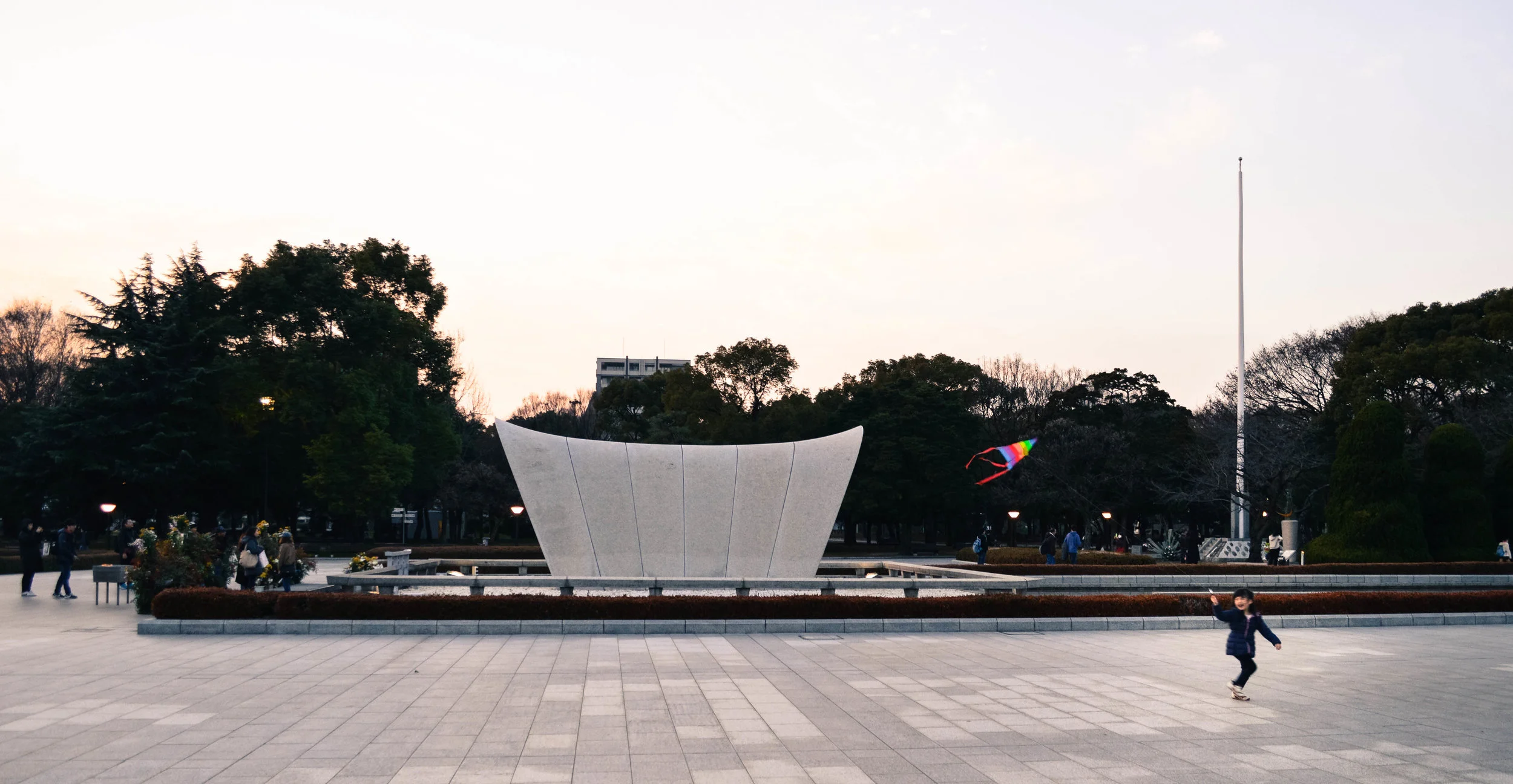 This little girl flying her rainbow kite around the monument at dusk was one of the most beautiful things I have seen. Her pure joy and innocence in this space that was once completely devastated was a much needed glimmer of hope. 