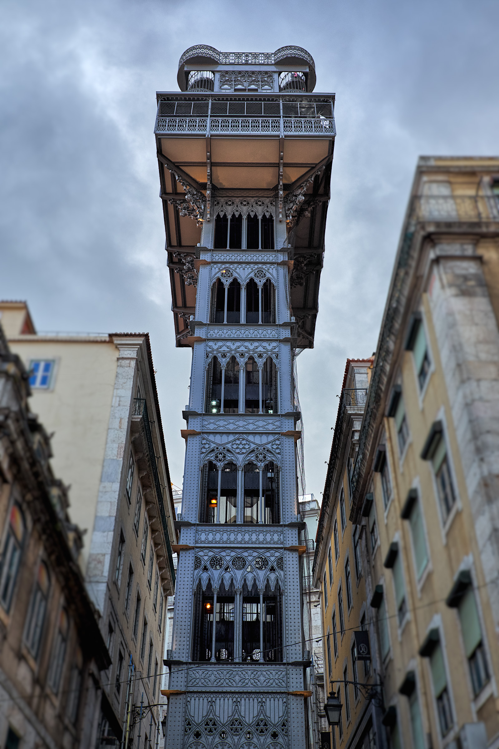 The Elevator from the Baixa to the Bairro Alto in Lisbon