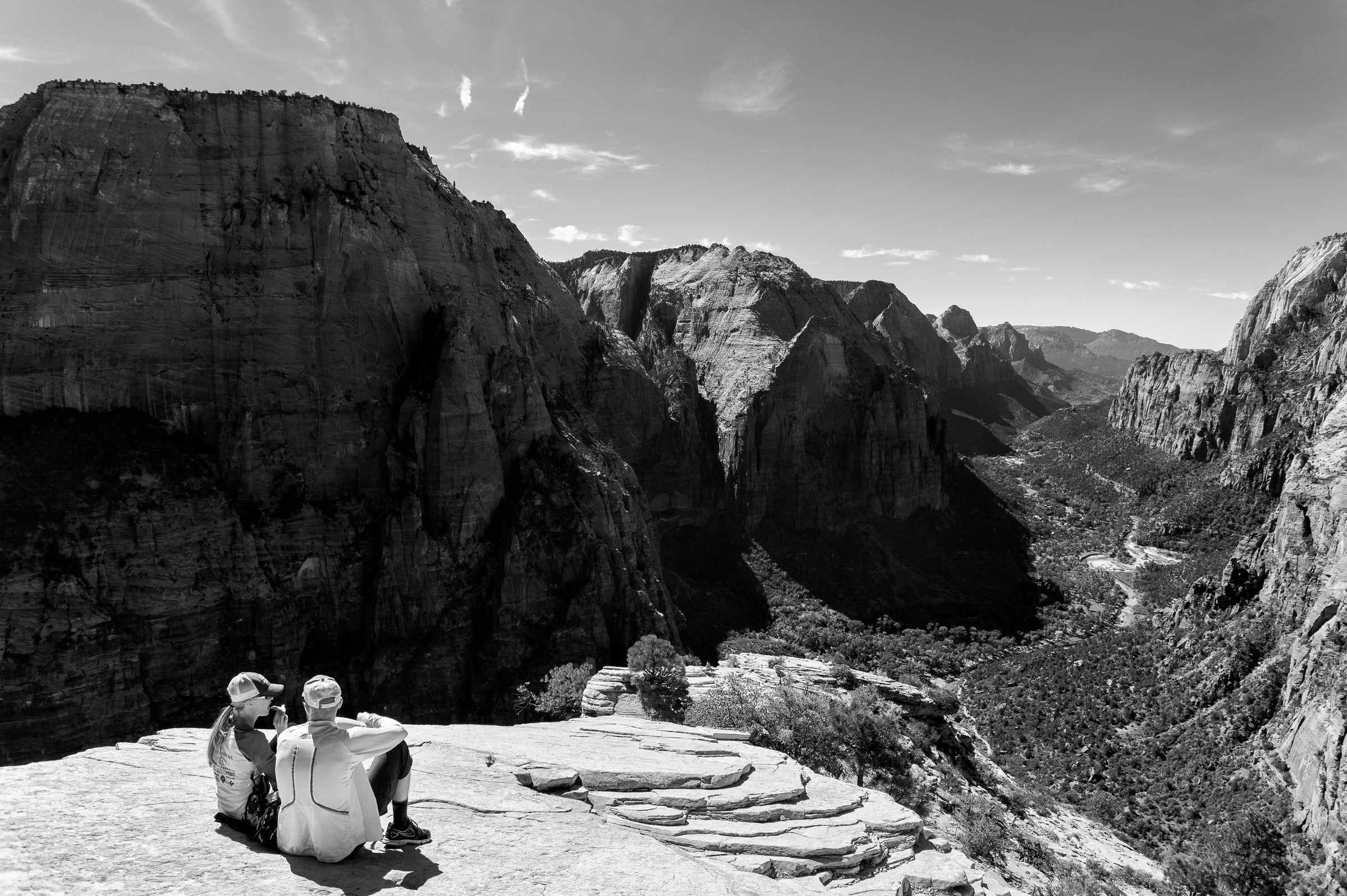 Enjoying the Valley from Angels Landing - Zion N.P.