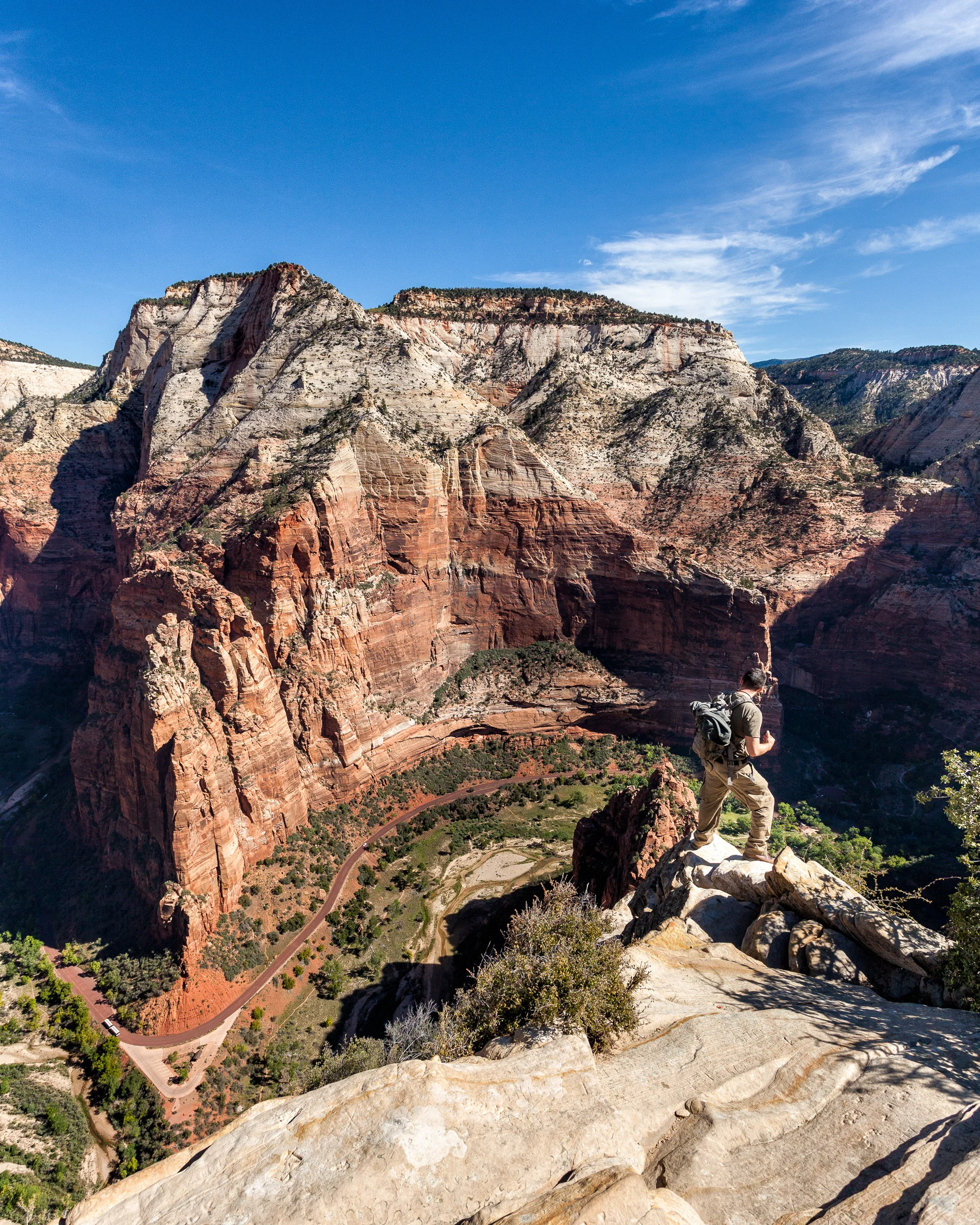 On the Edge at Angels Landing - Zion N.P.