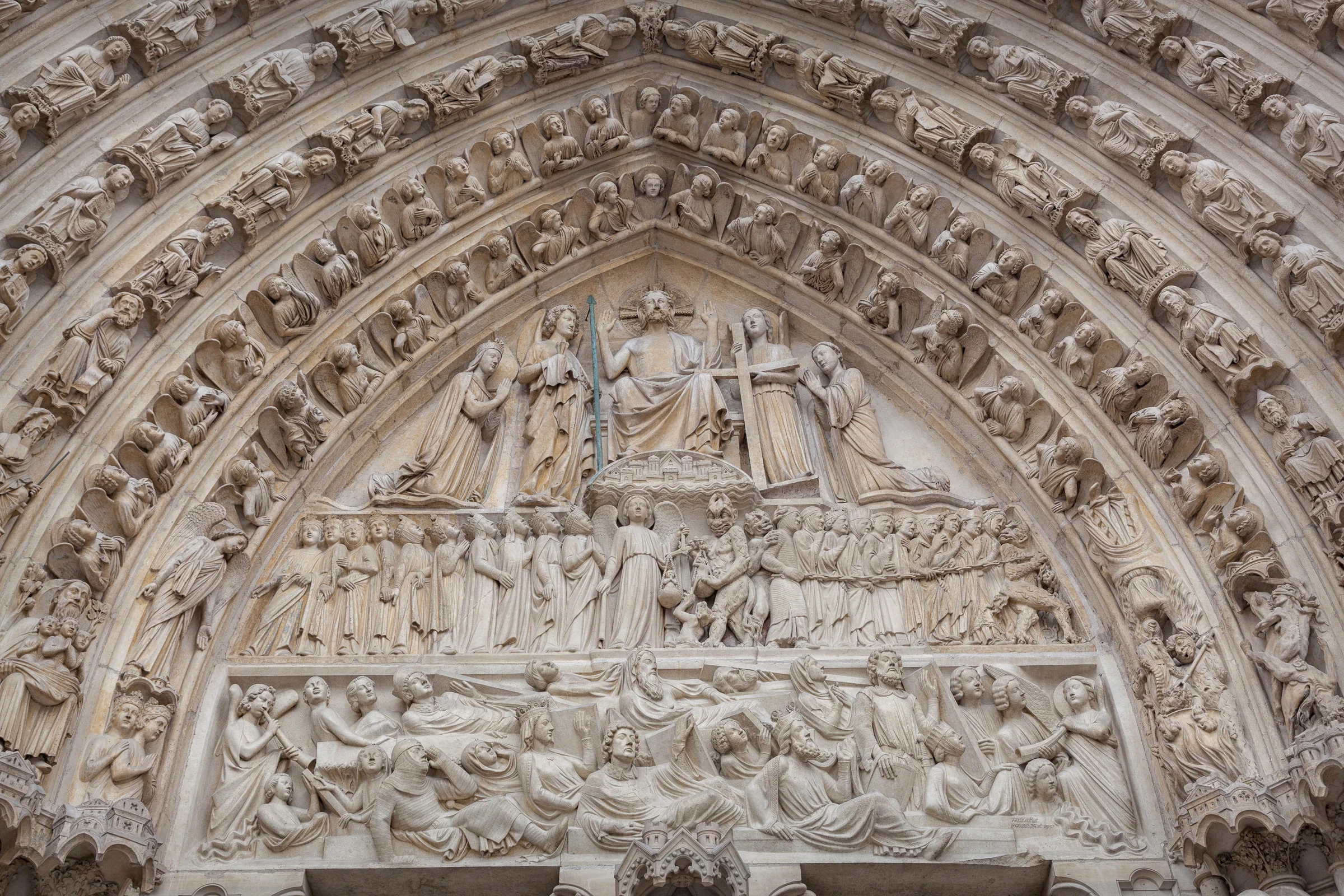 Relief Above the Main Entry - Notre Dame Cathedral