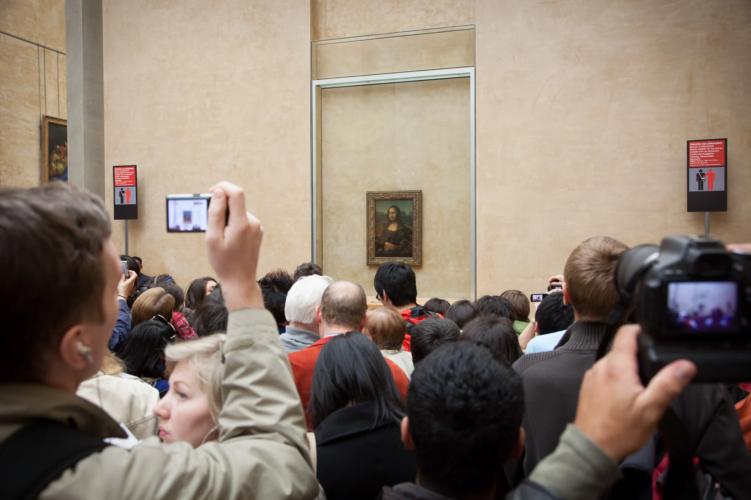 The Crowd to see the Mona Lisa