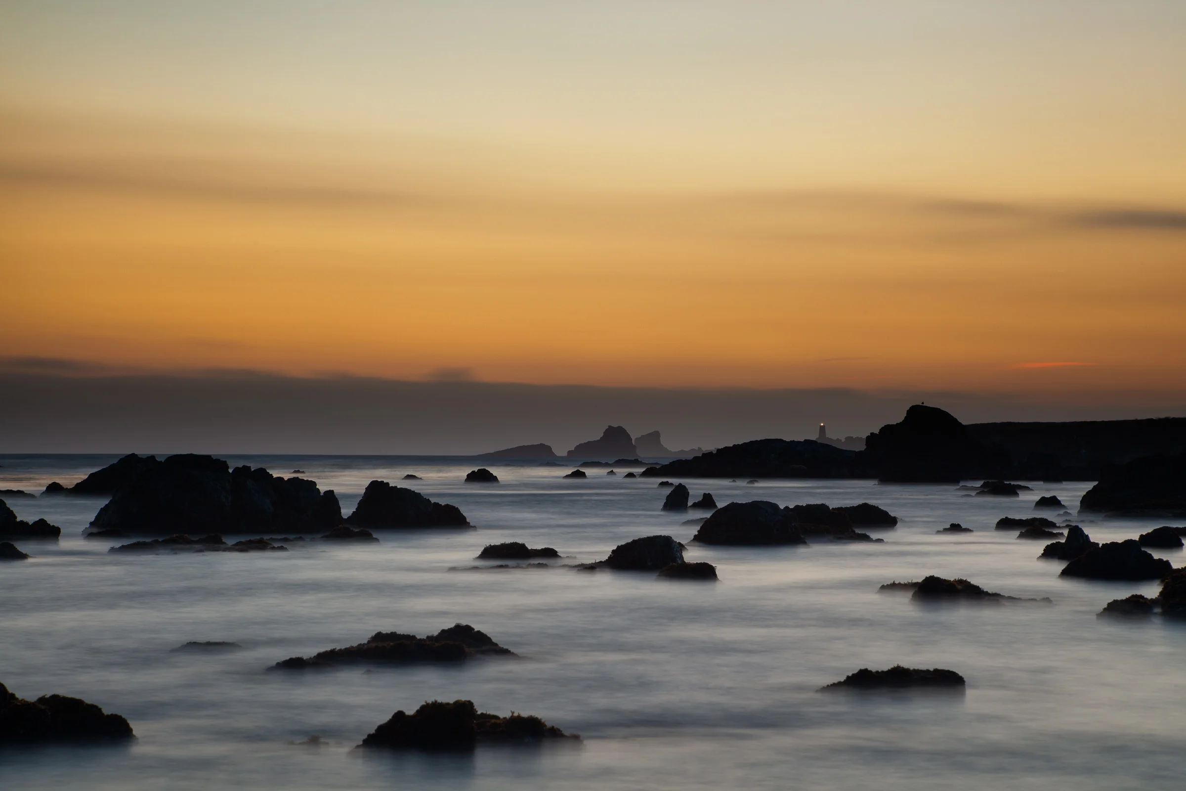 Piedras Blancas Lighthouse at Sunset