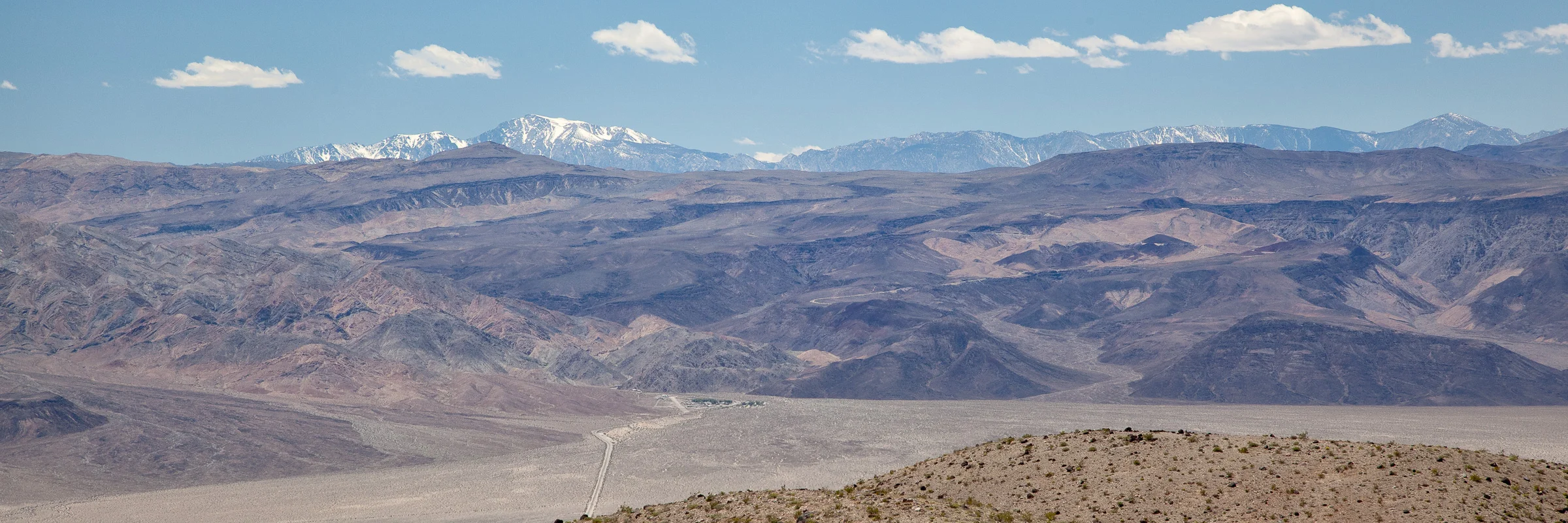 Panamint Springs and Eastern Sierra Nevada Mountains