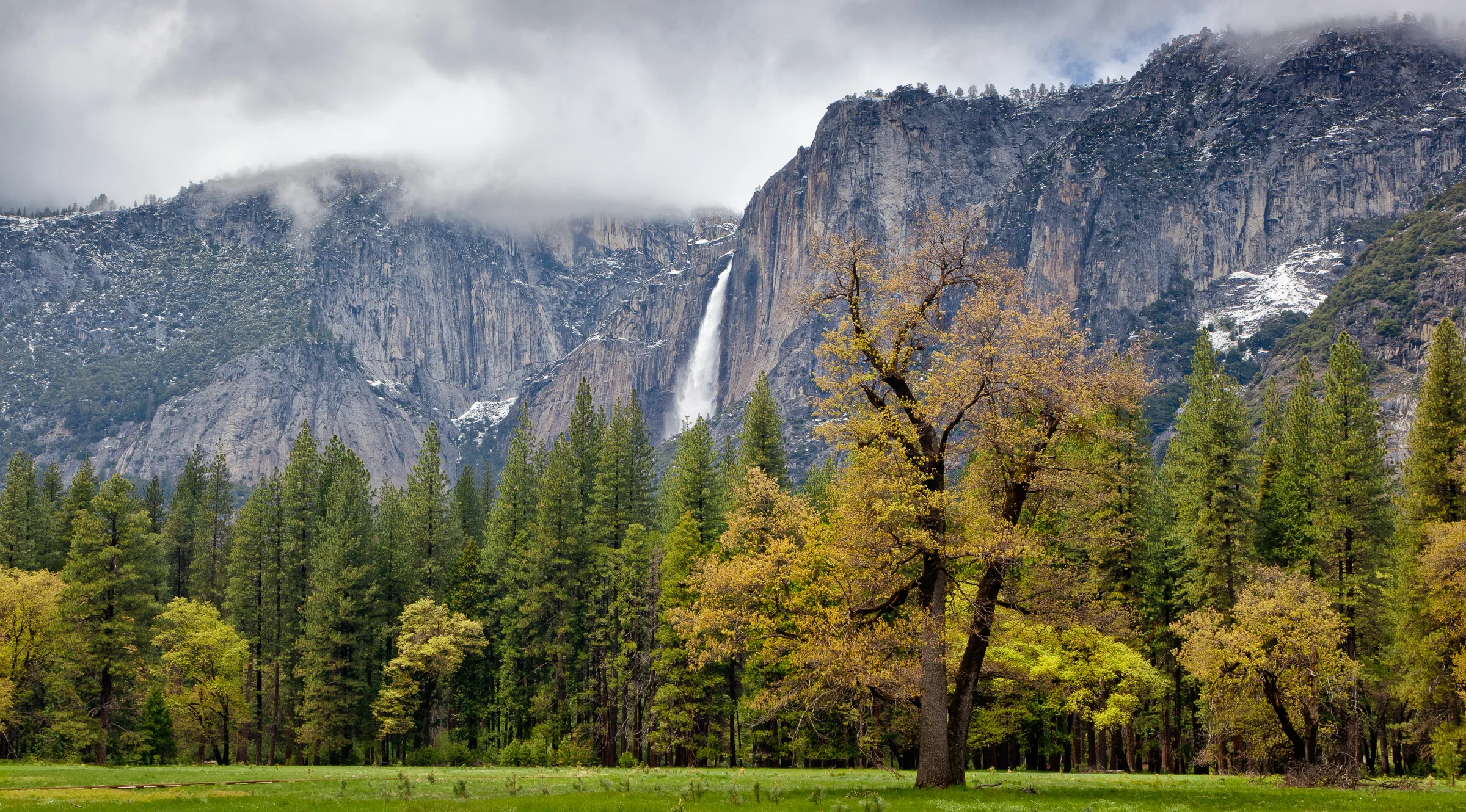 Yosemite Falls from the Valley - Yosemite National Park