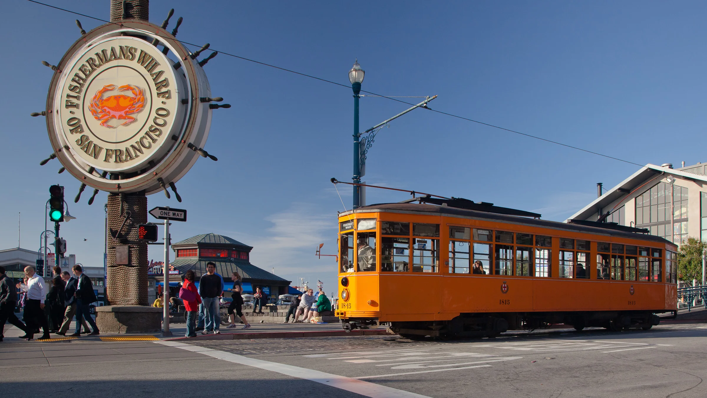 Fishermans Wharf and Street Car - San Francisco