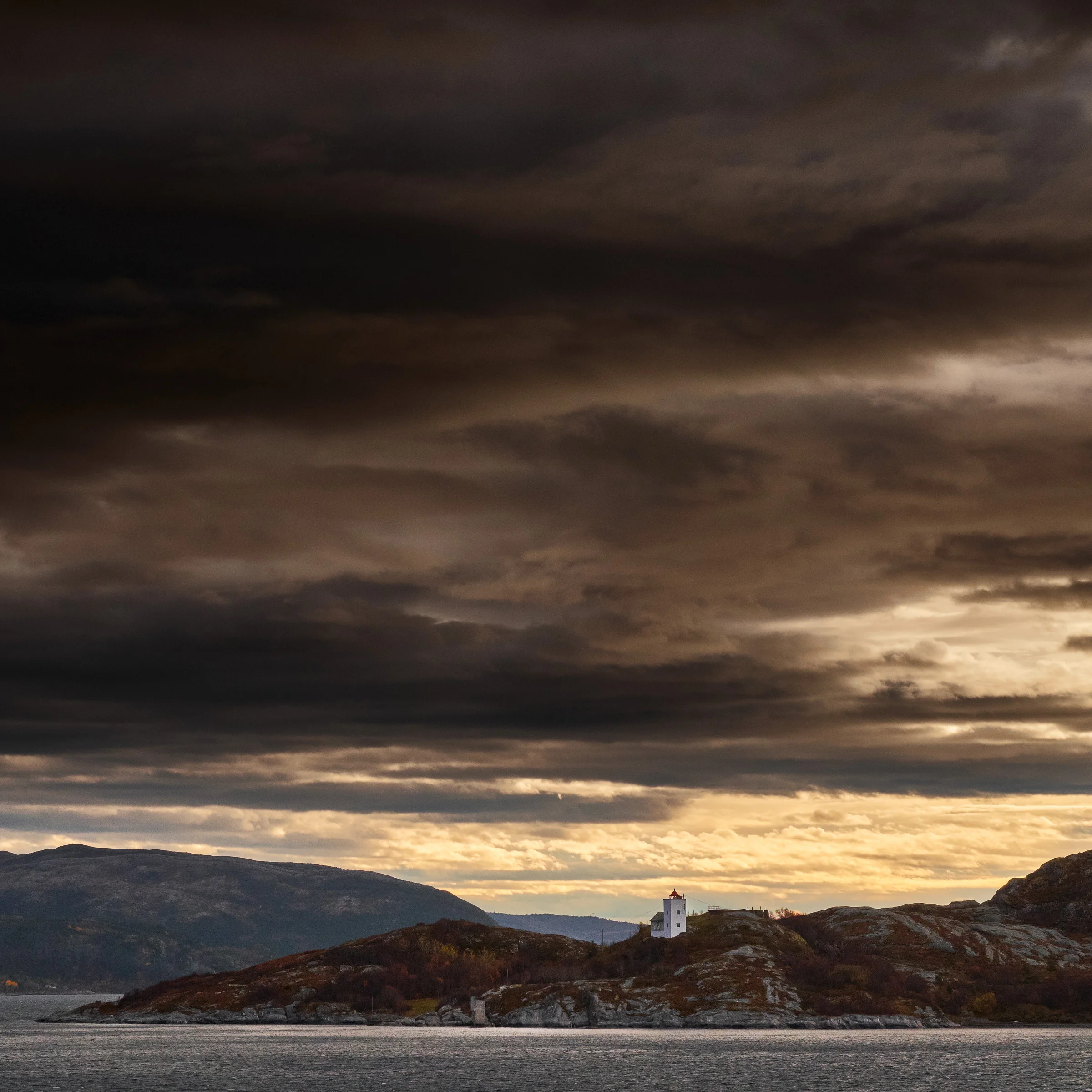 Lighthouse along the coast of Norway