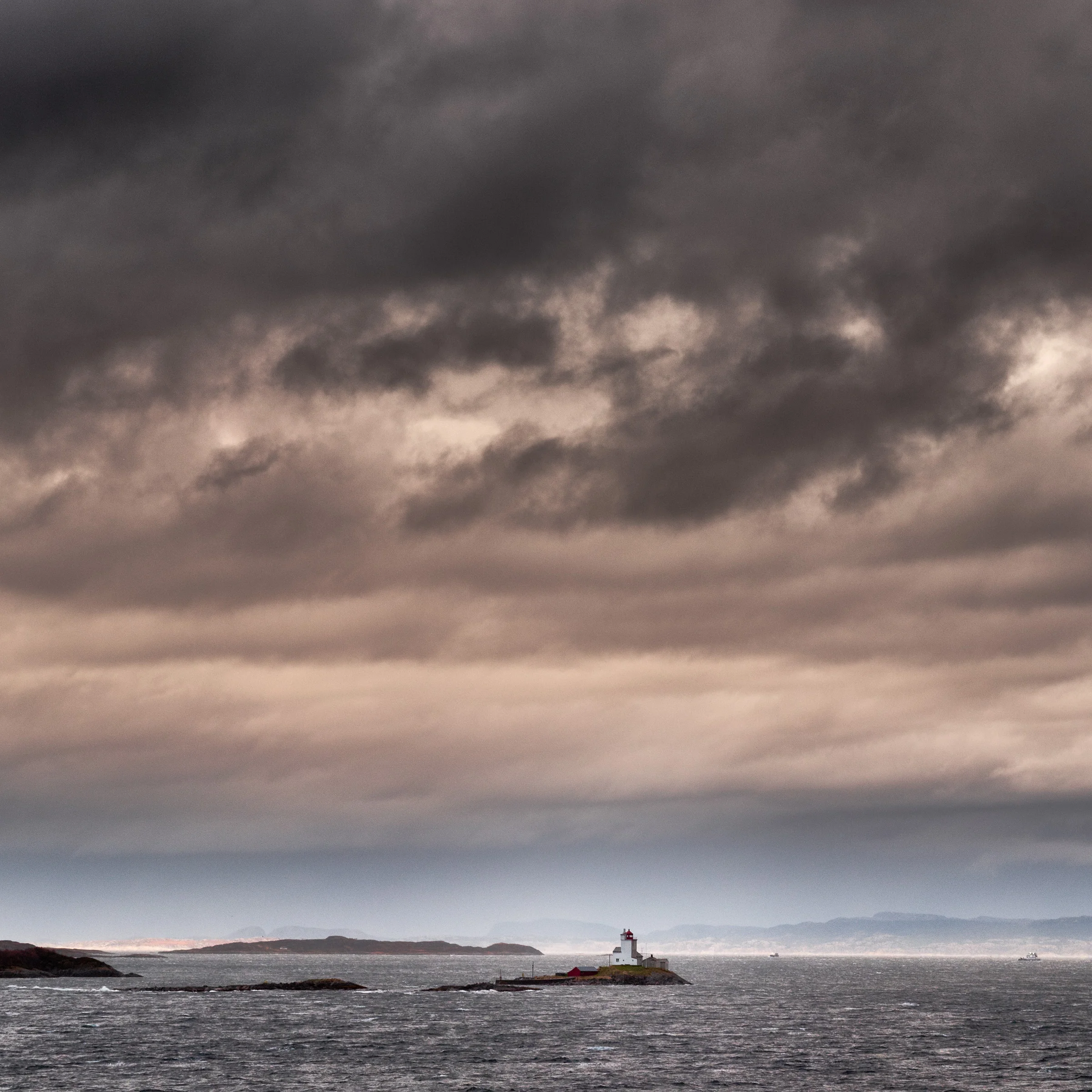 Lighthouse along the coast of Norway