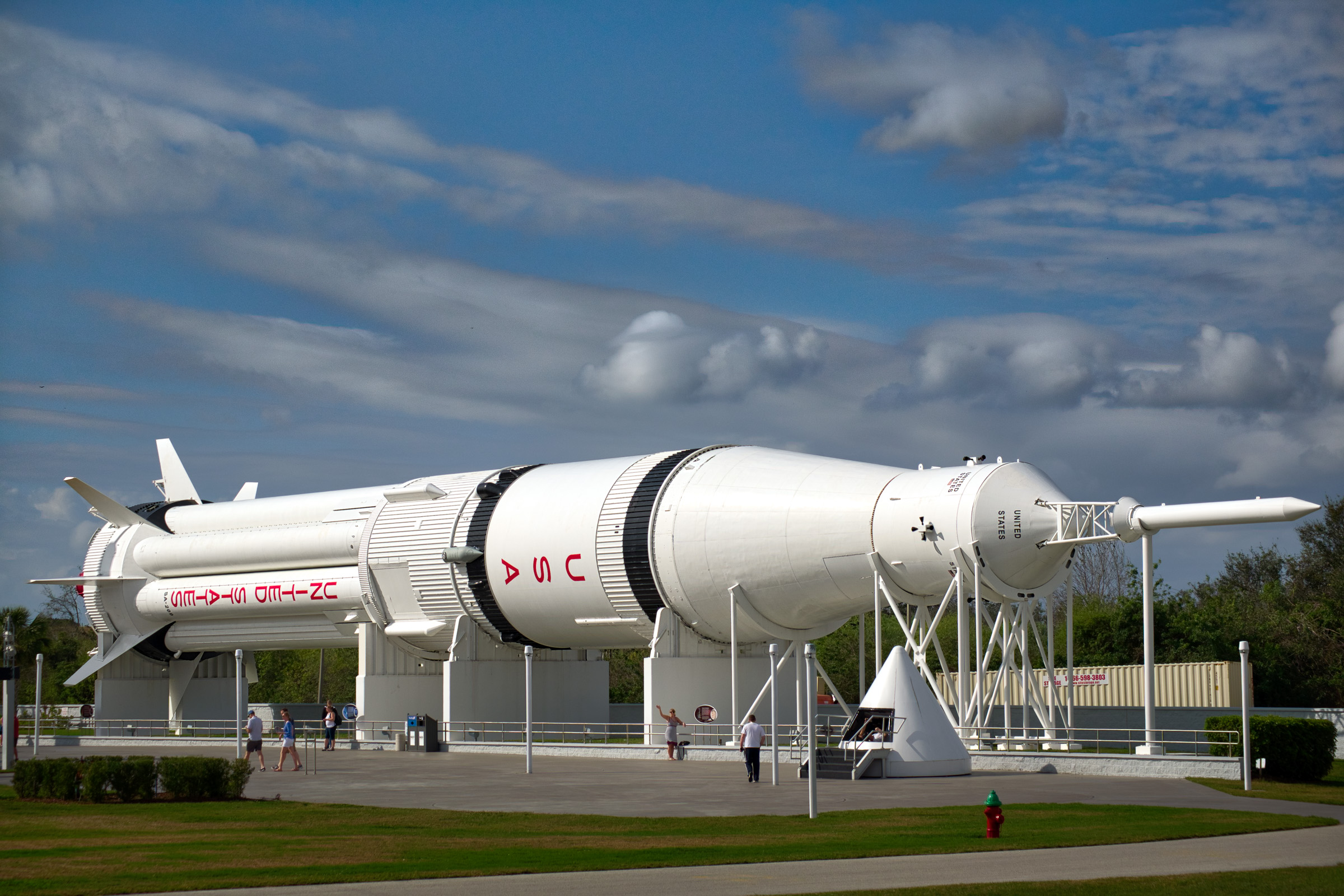 Kennedy Space Center - Rocket Garden - Rosemary Under Saturn V R